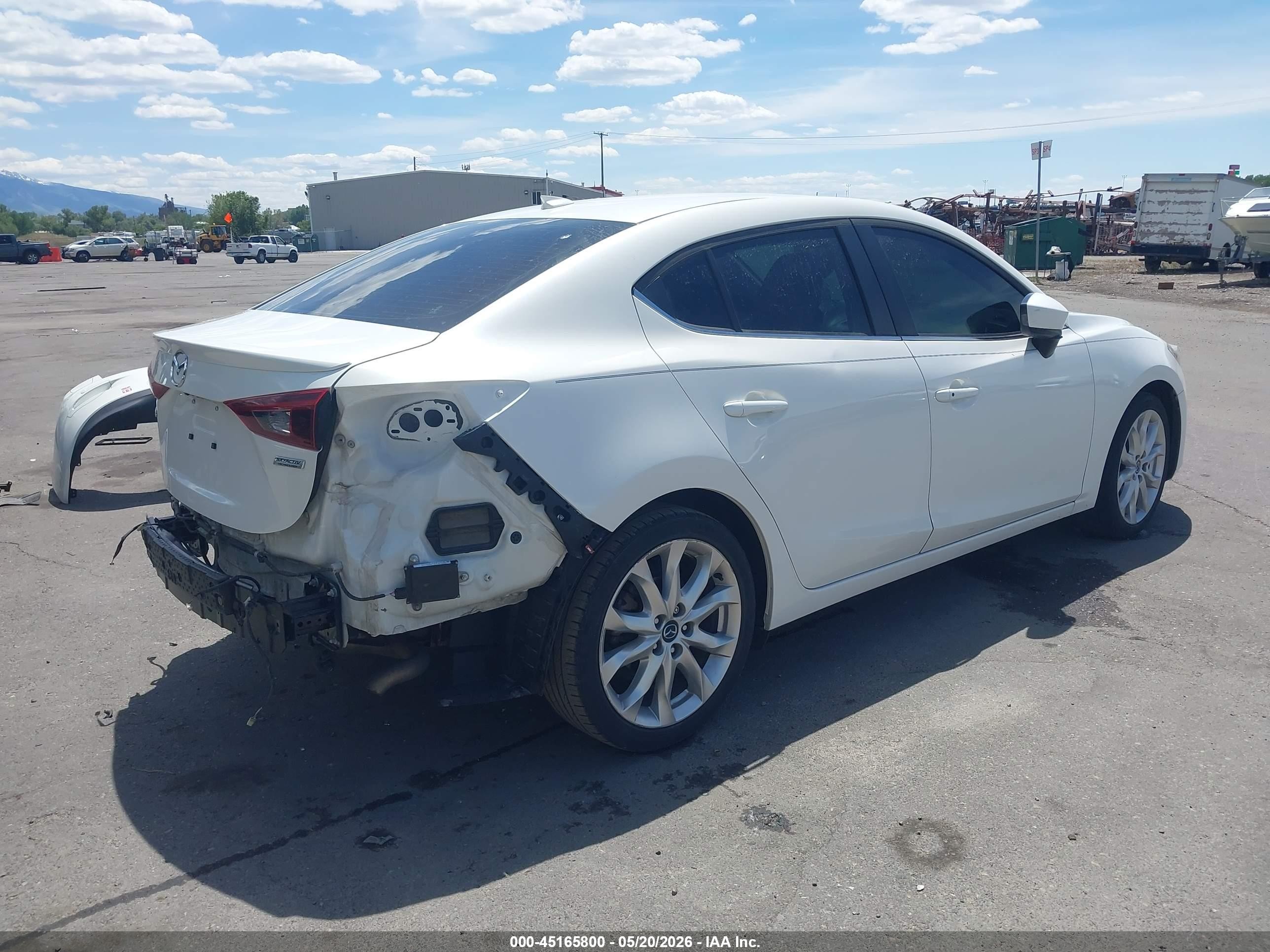 2015 Mazda Mazda3 S Grand Touring White vin: JM1BM1W33F1249237