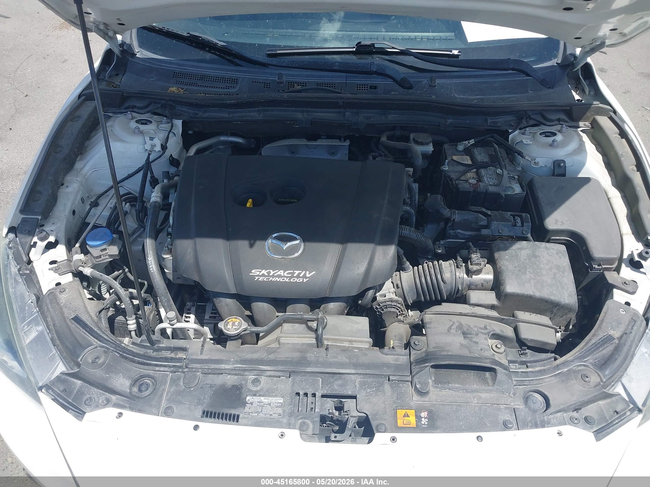 2015 Mazda Mazda3 S Grand Touring White vin: JM1BM1W33F1249237