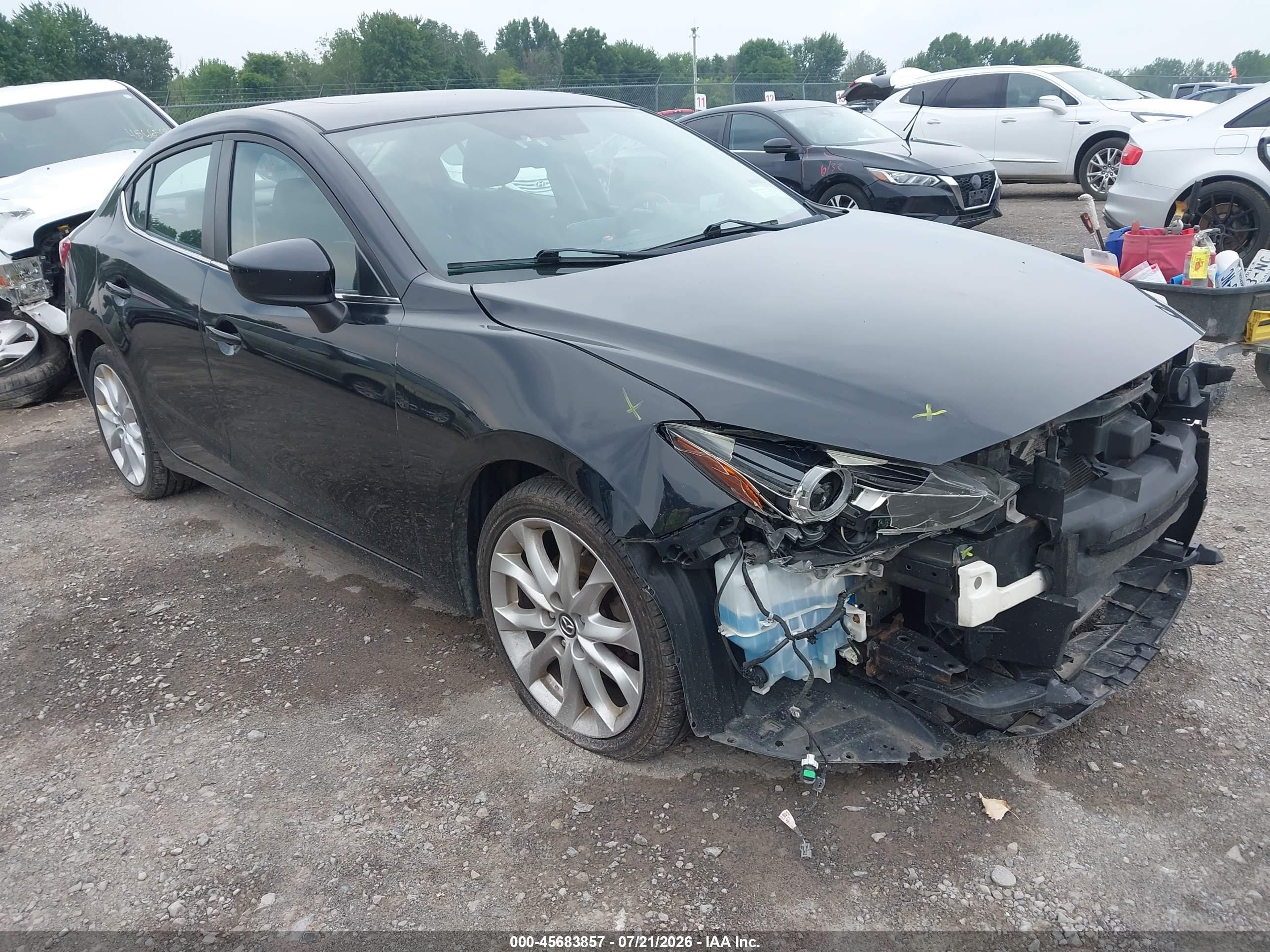 2014 Mazda Mazda3 S Grand Touring Black vin: JM1BM1W34E1106568