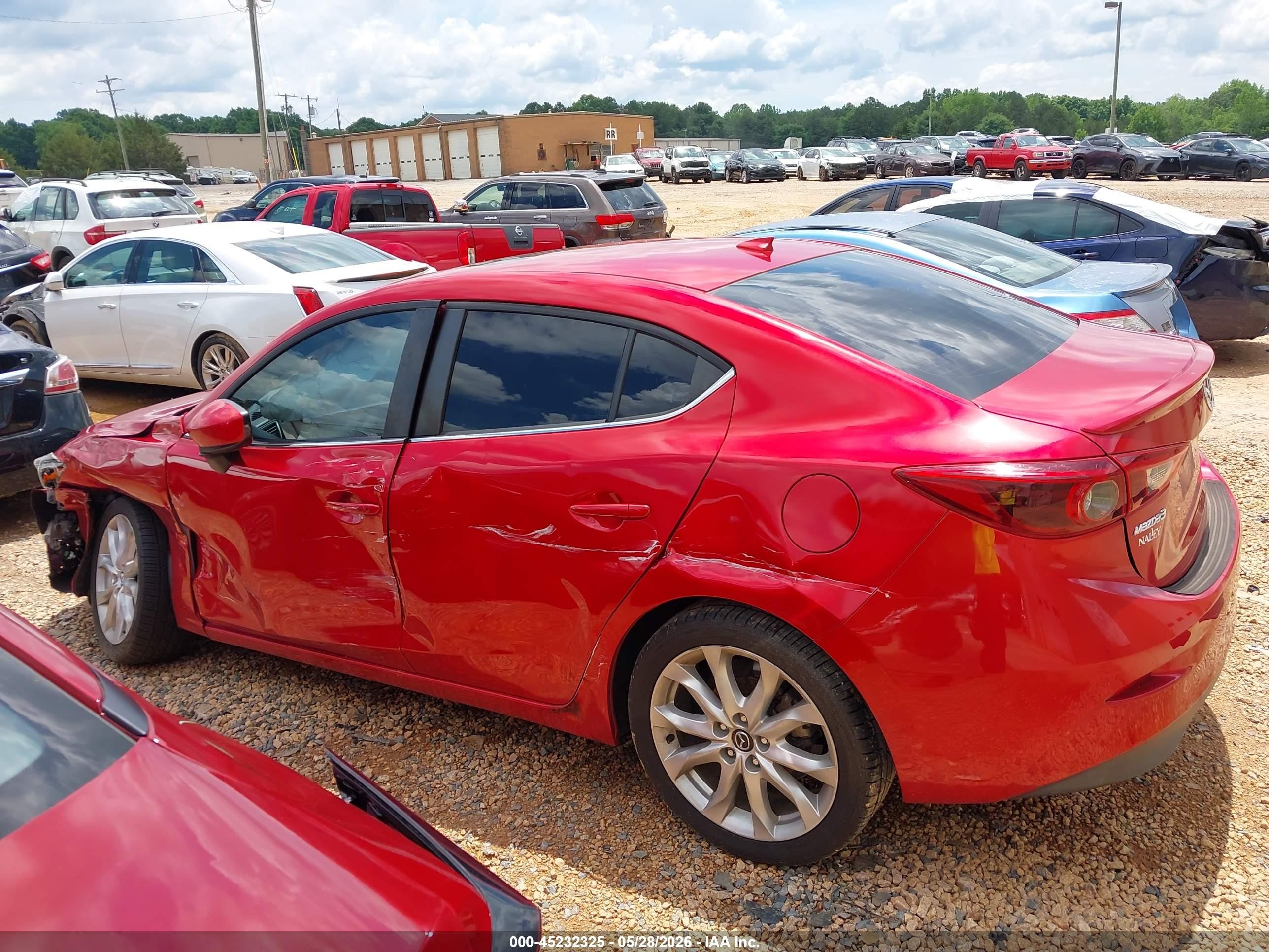 2014 Mazda Mazda3 S Grand Touring Красный vin: JM1BM1W35E1106658