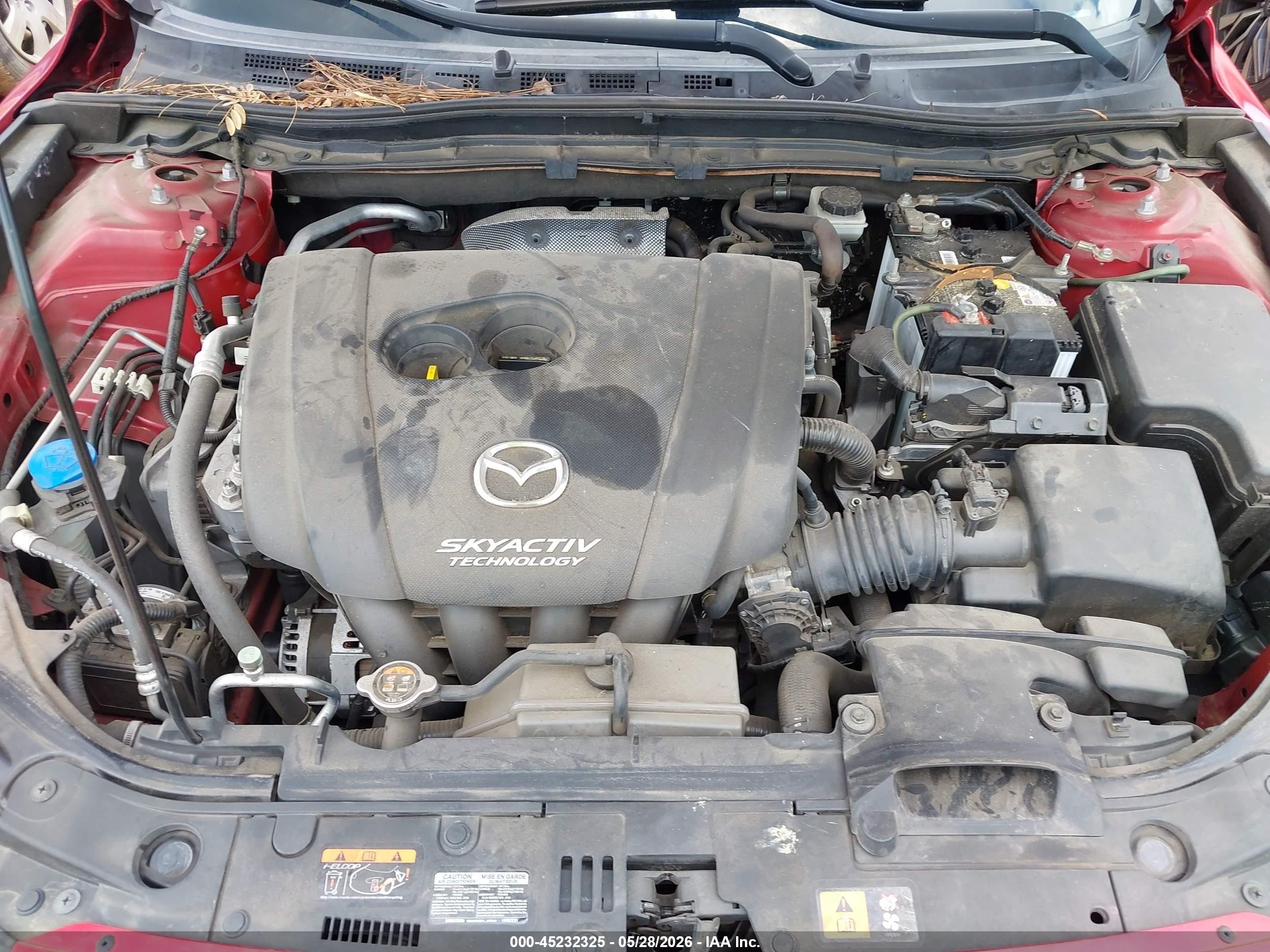 2014 Mazda Mazda3 S Grand Touring Красный vin: JM1BM1W35E1106658