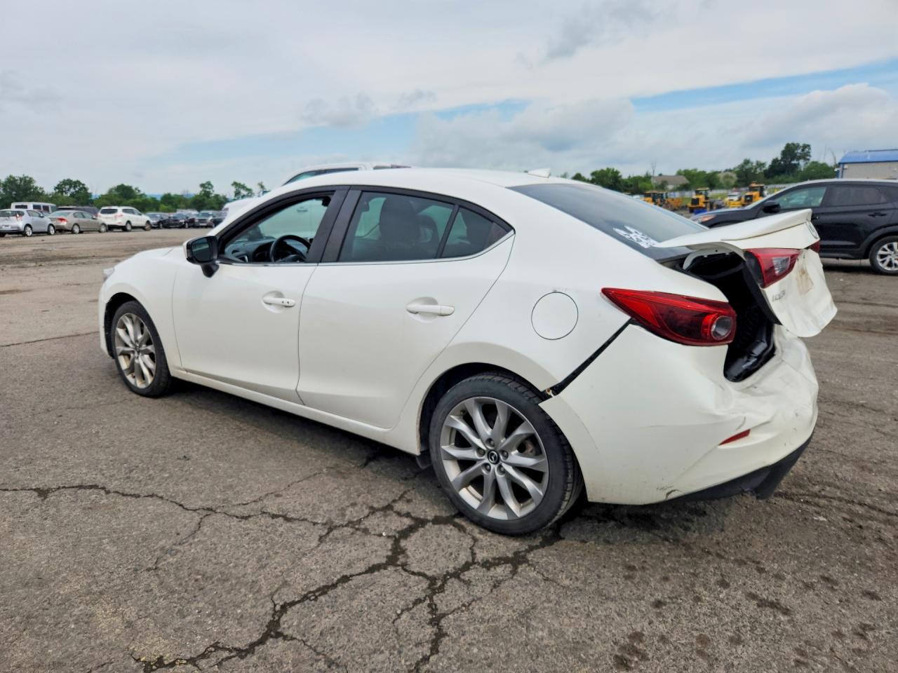 2014 Mazda 3 Grand Touring White vin: JM1BM1W36E1183183