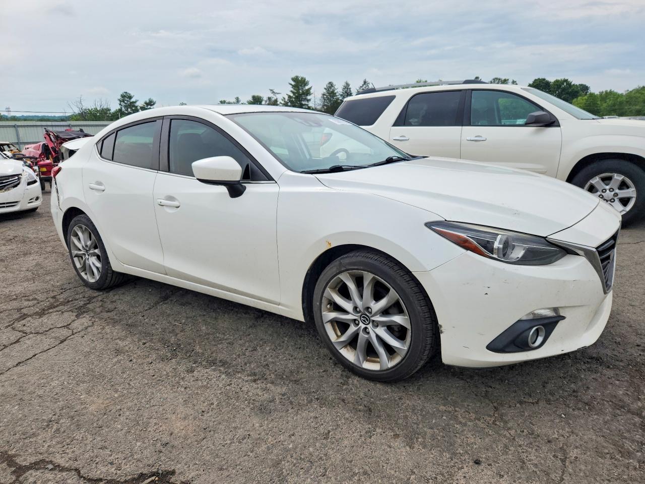 2014 Mazda 3 Grand Touring White vin: JM1BM1W36E1183183