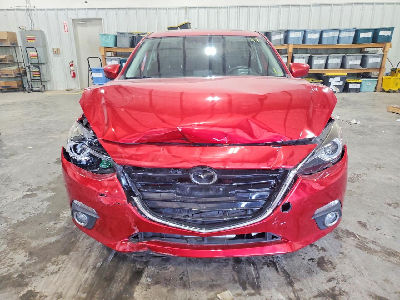 2015 Mazda 3 Grand Touring Red vin: JM1BM1W36F1219875