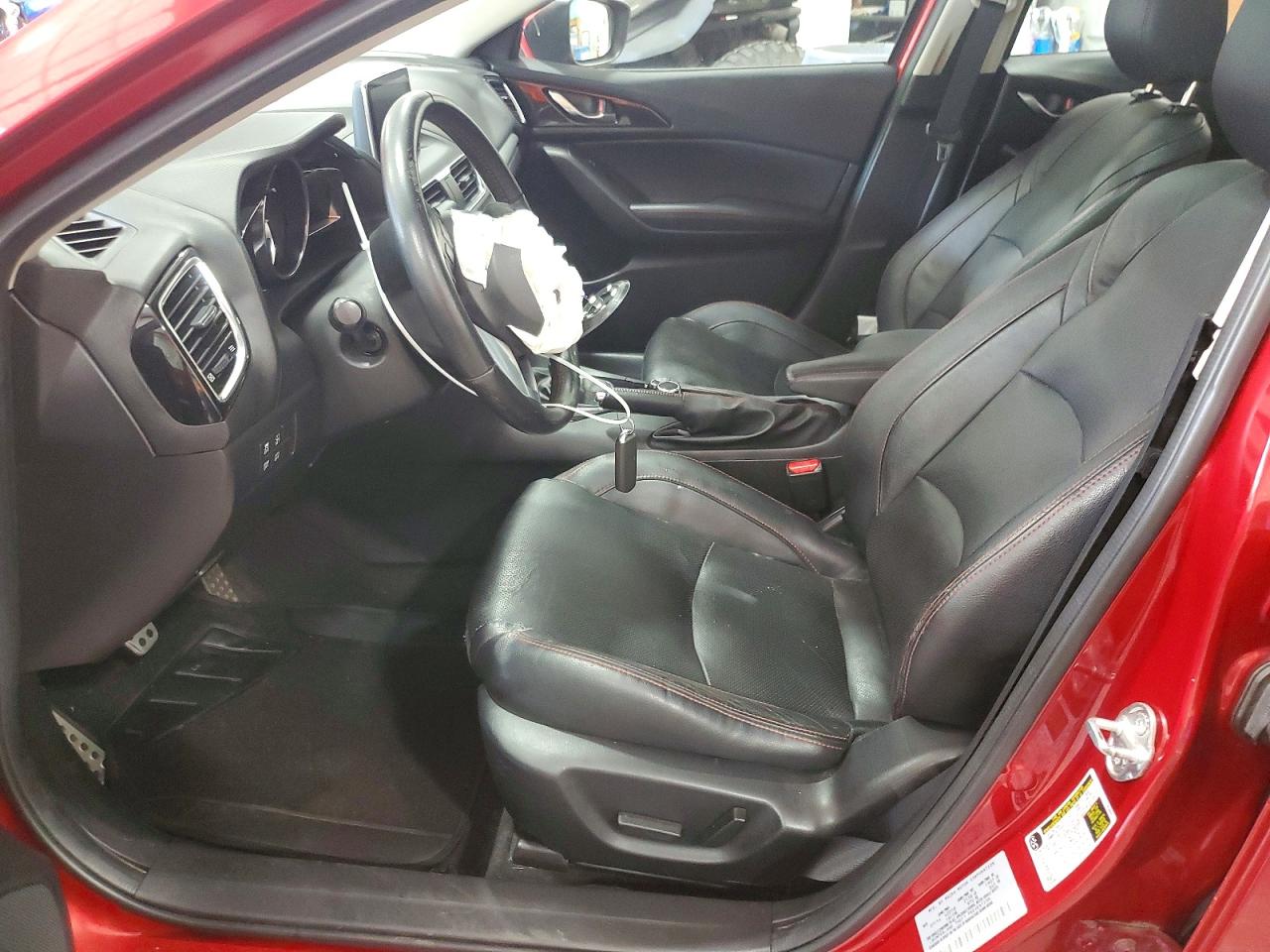 2015 Mazda 3 Grand Touring Red vin: JM1BM1W36F1219875