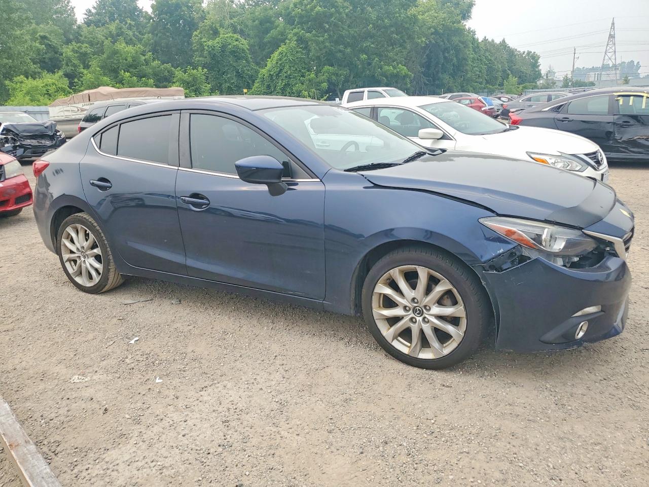 2015 Mazda 3 Grand Touring Blue vin: JM1BM1W36F1265321