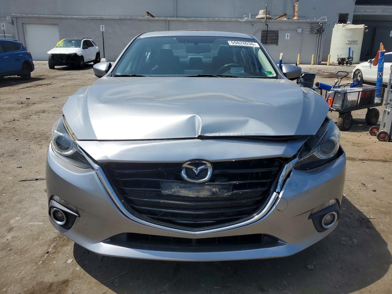 2014 Mazda 3 Grand Touring Silver vin: JM1BM1W37E1146143