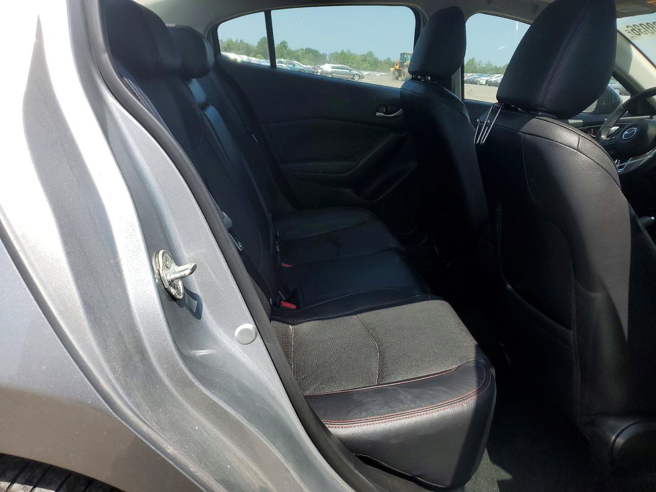2014 Mazda 3 Grand Touring Silver vin: JM1BM1W37E1146143