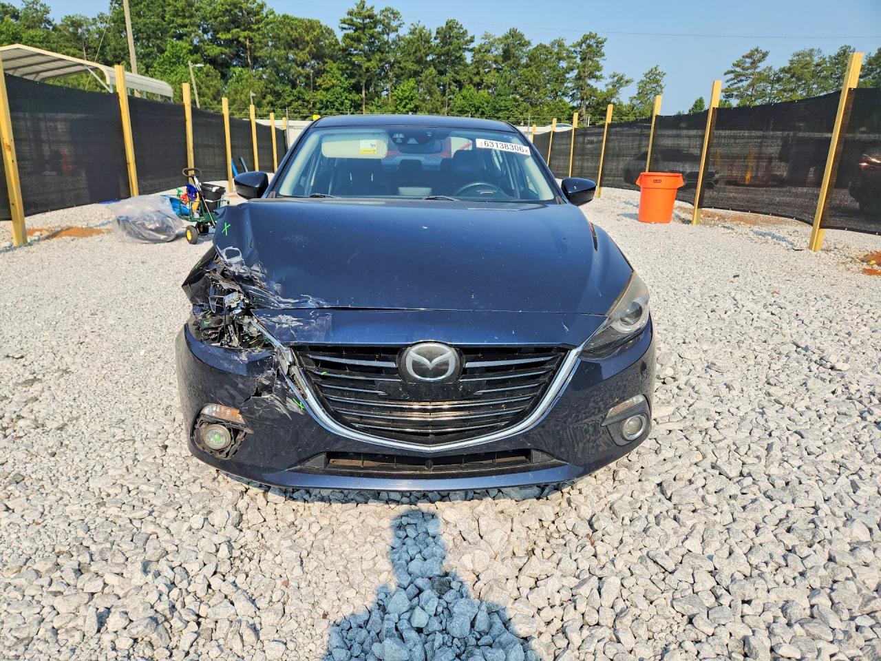 2015 Mazda 3 Grand Touring Blue vin: JM1BM1W37F1245501