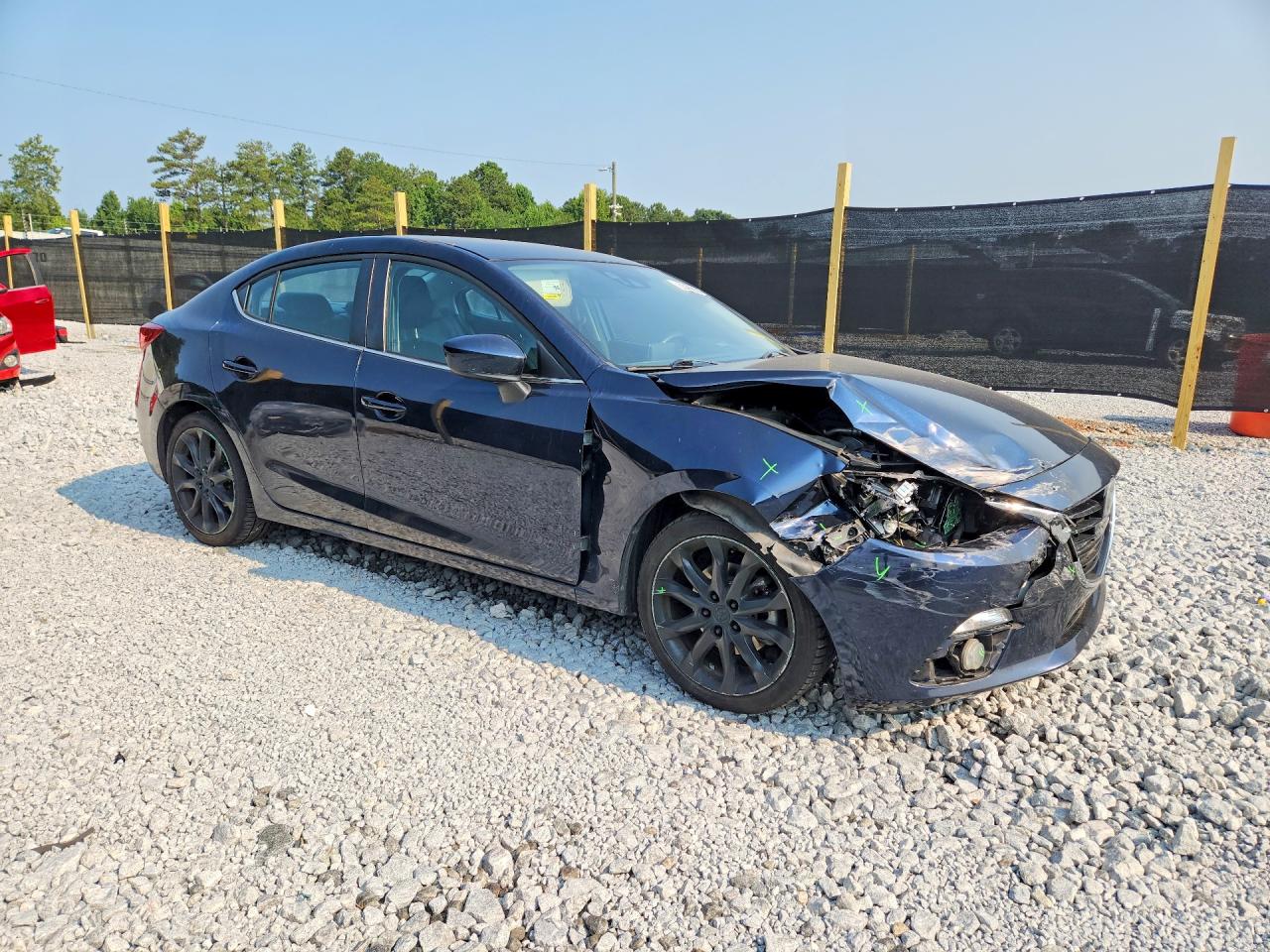 2015 Mazda 3 Grand Touring Blue vin: JM1BM1W37F1245501