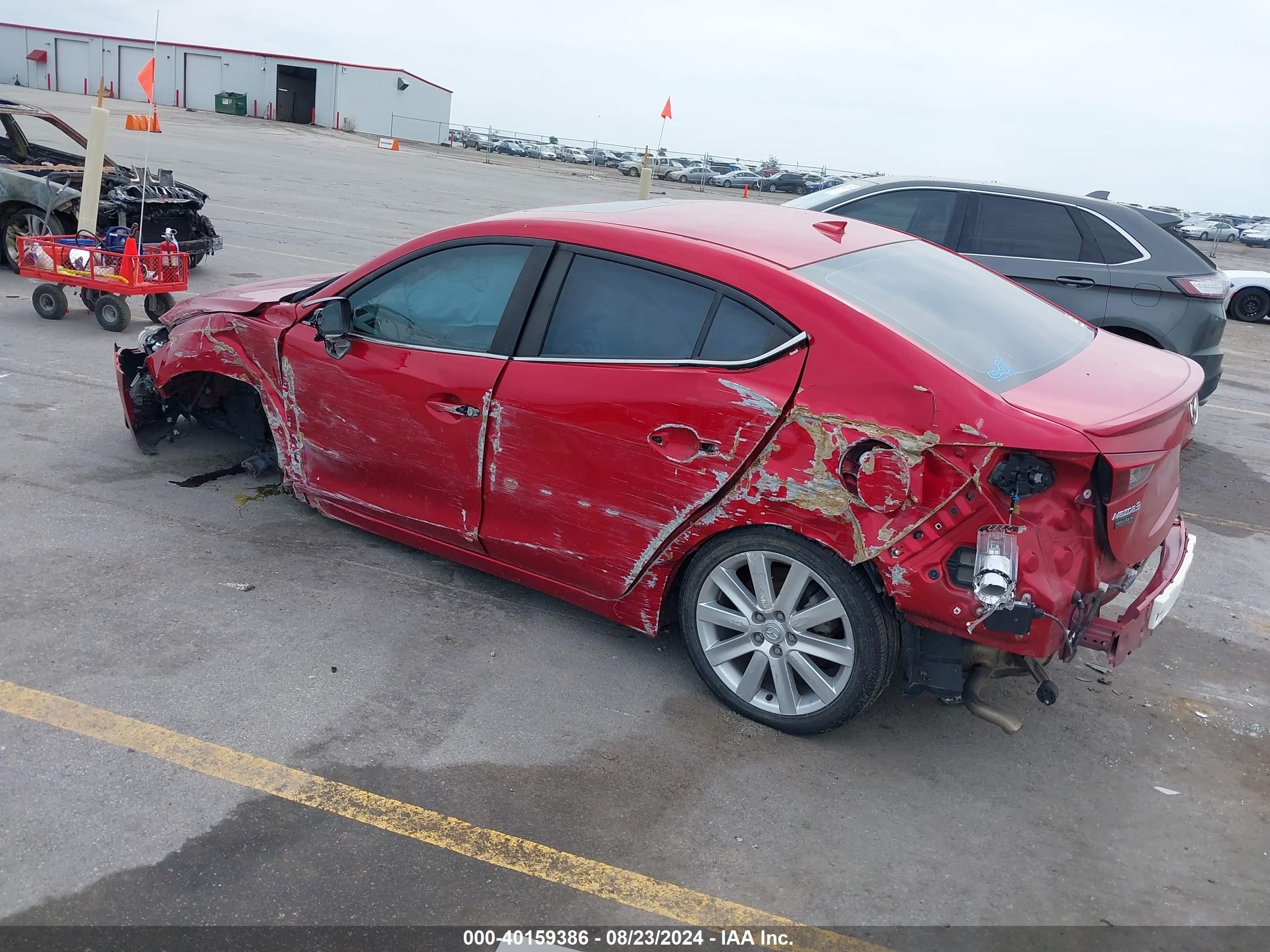 2014 Mazda Mazda3 S Grand Touring Красный vin: JM1BM1W38E1175411