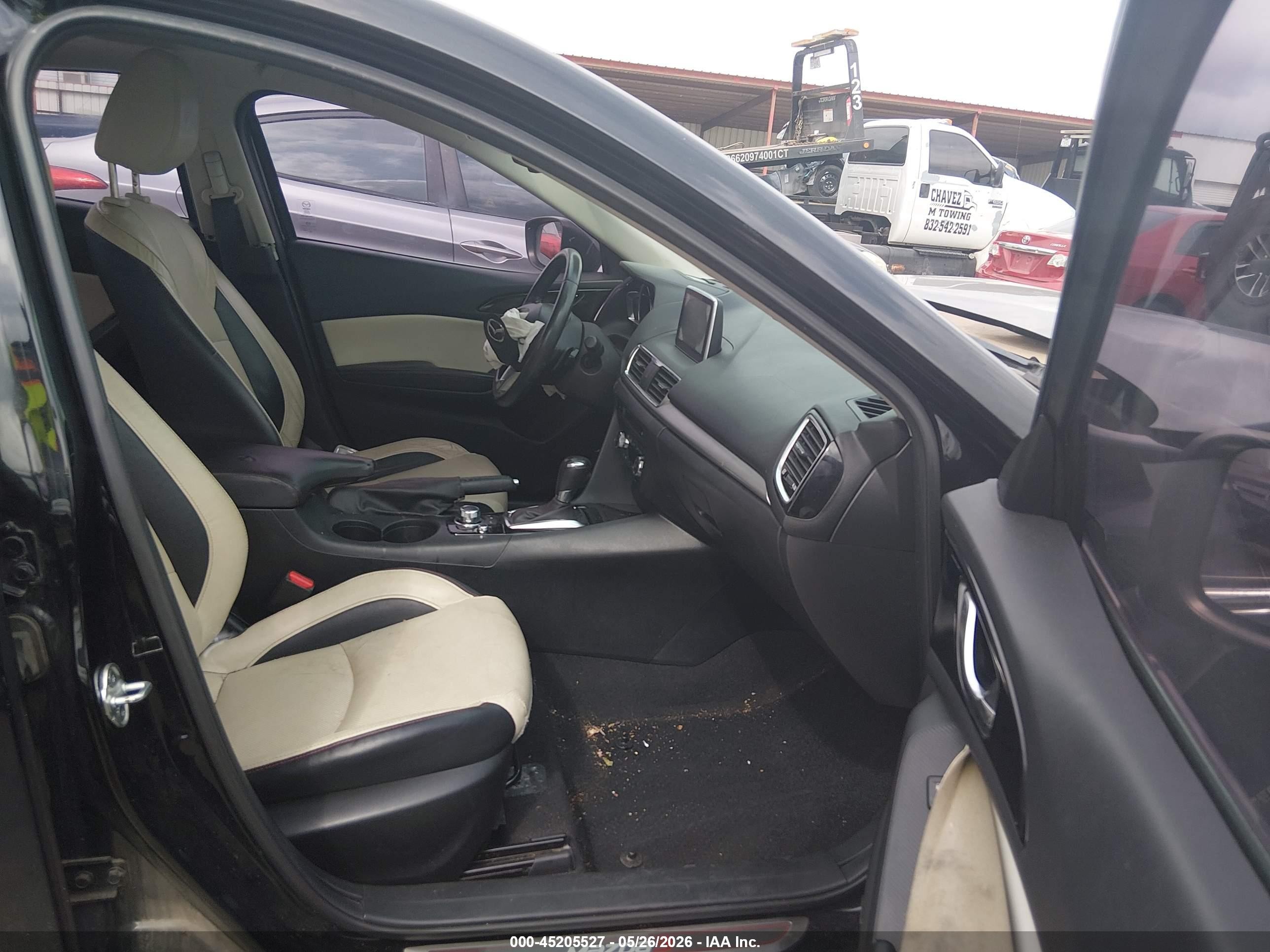 2014 Mazda Mazda3 S Grand Touring Black vin: JM1BM1W38E1179815