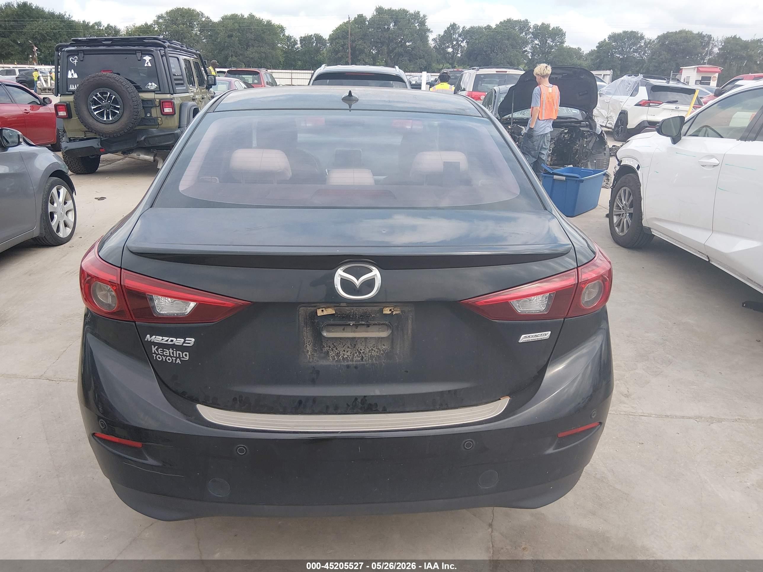 2014 Mazda Mazda3 S Grand Touring Black vin: JM1BM1W38E1179815