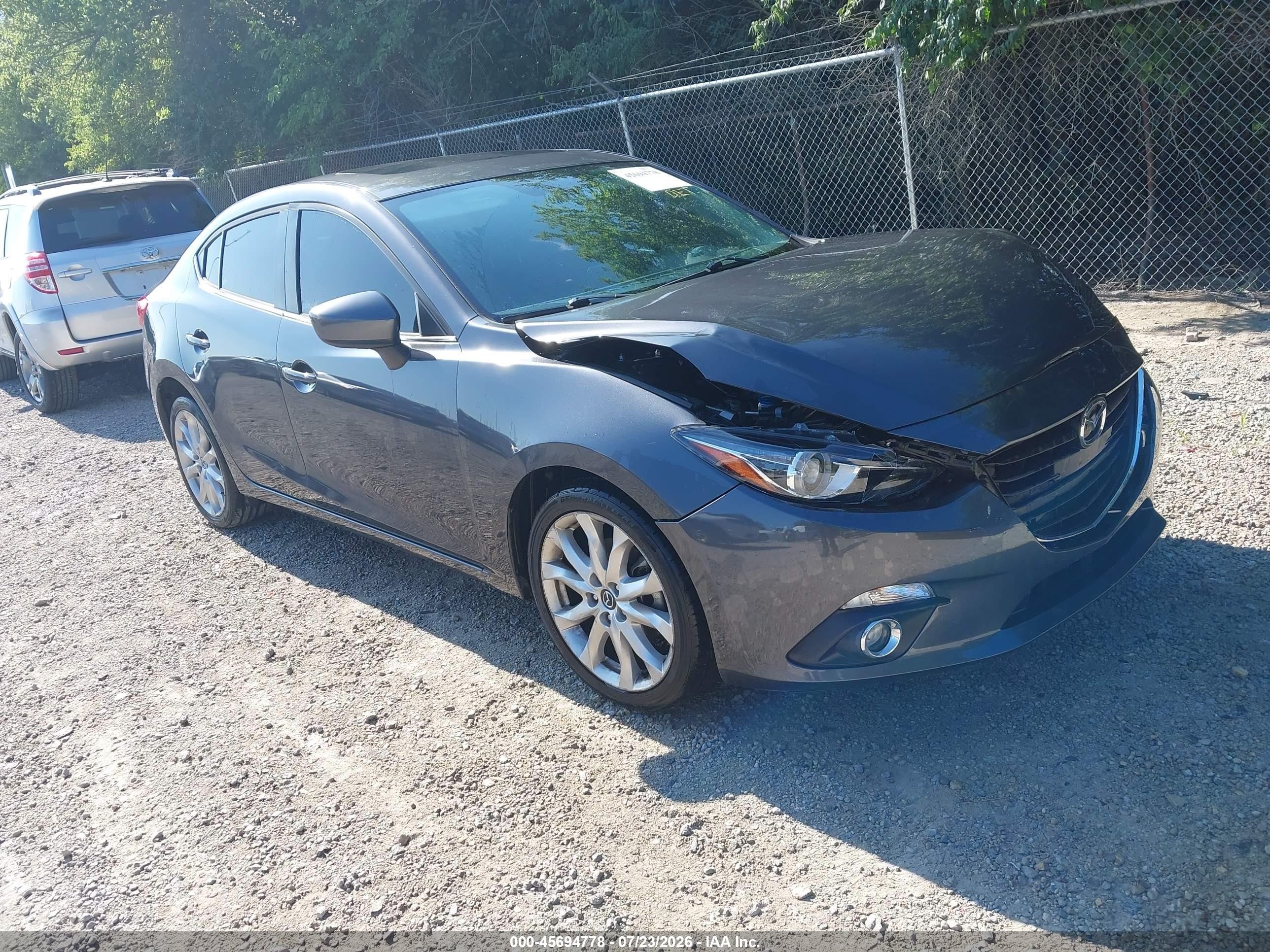 2015 Mazda Mazda3 S Grand Touring Черный vin: JM1BM1W38F1222390