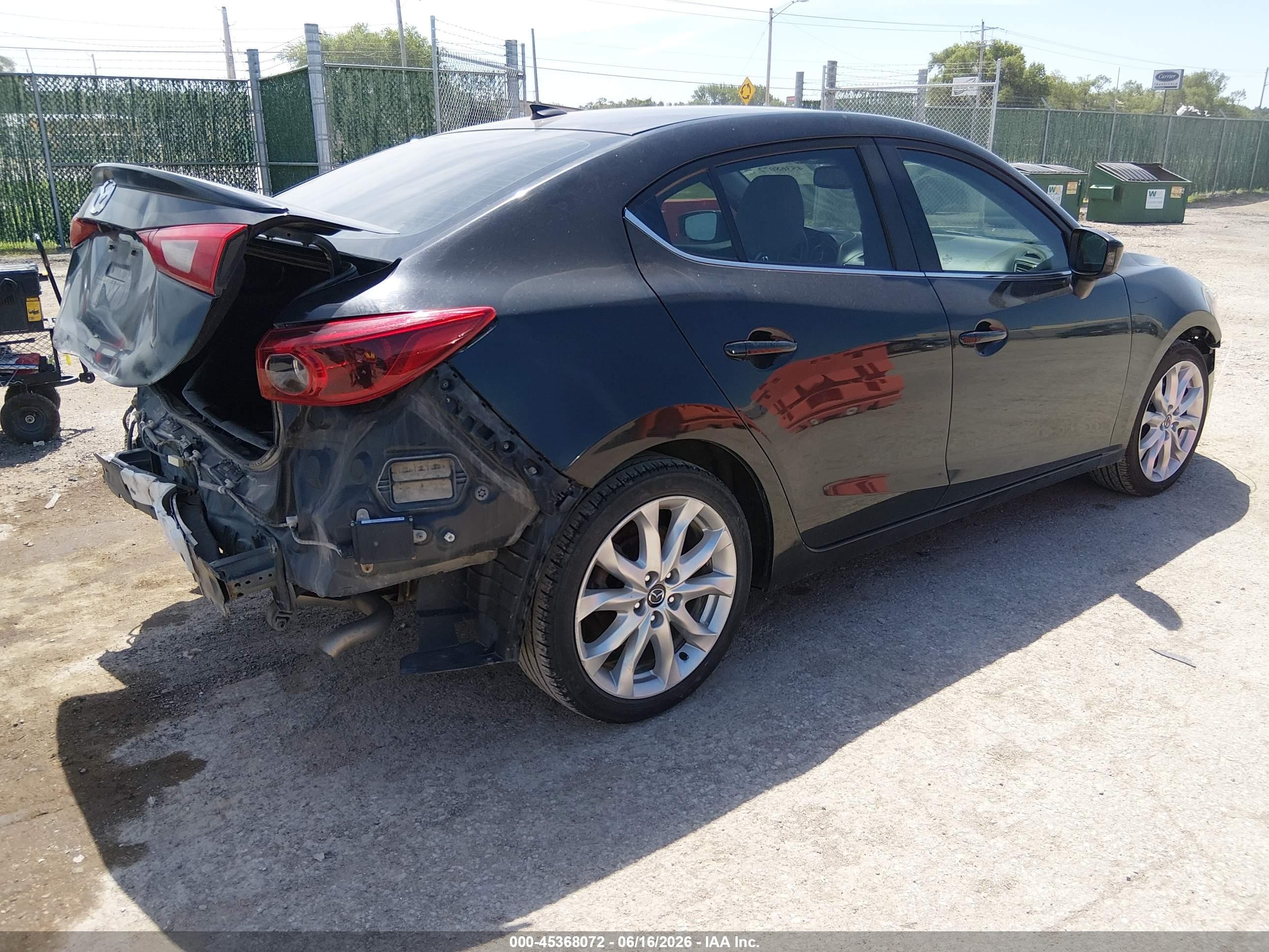 2015 Mazda Mazda3 S Grand Touring Black vin: JM1BM1W38F1234569
