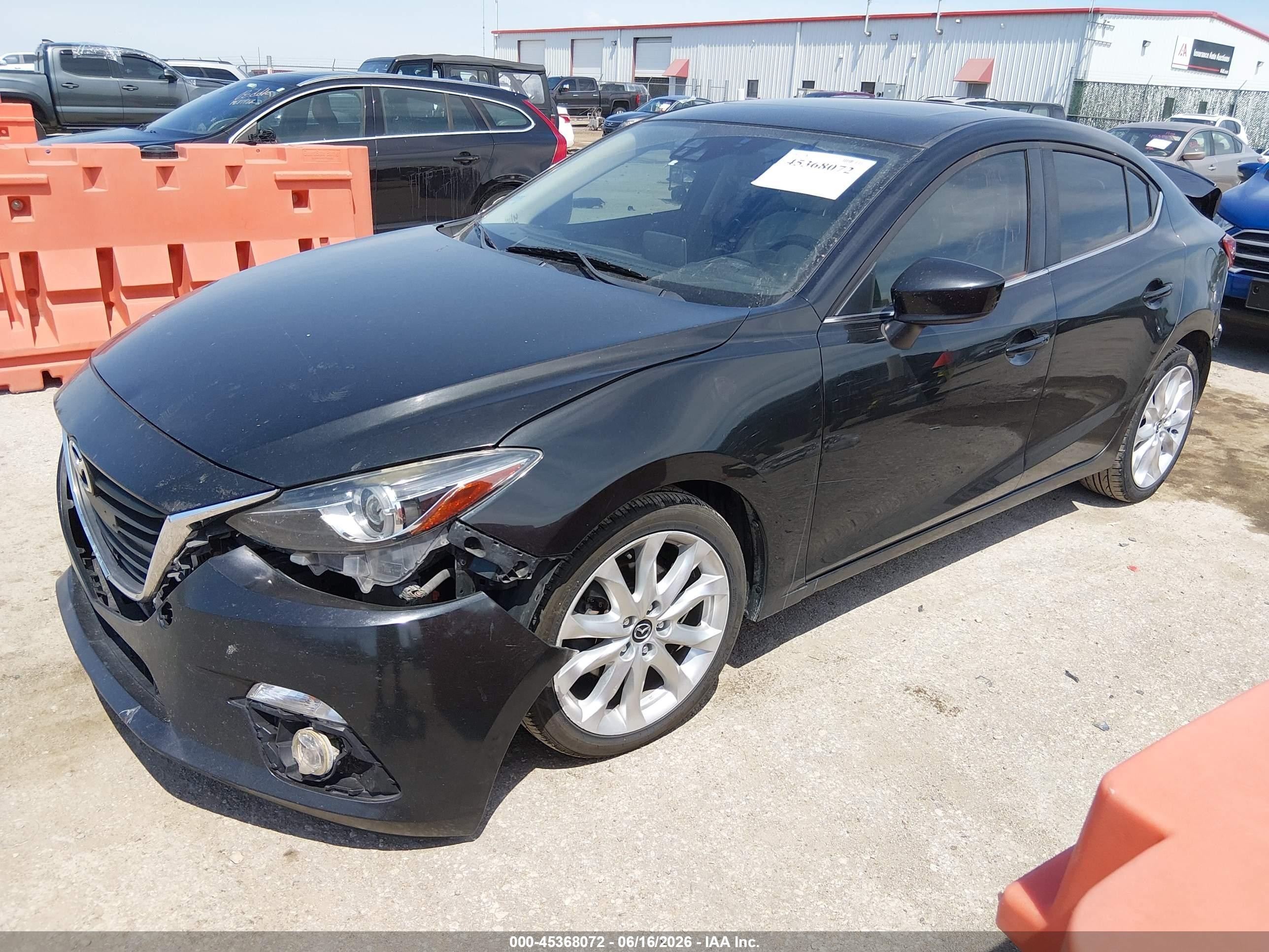 2015 Mazda Mazda3 S Grand Touring Black vin: JM1BM1W38F1234569