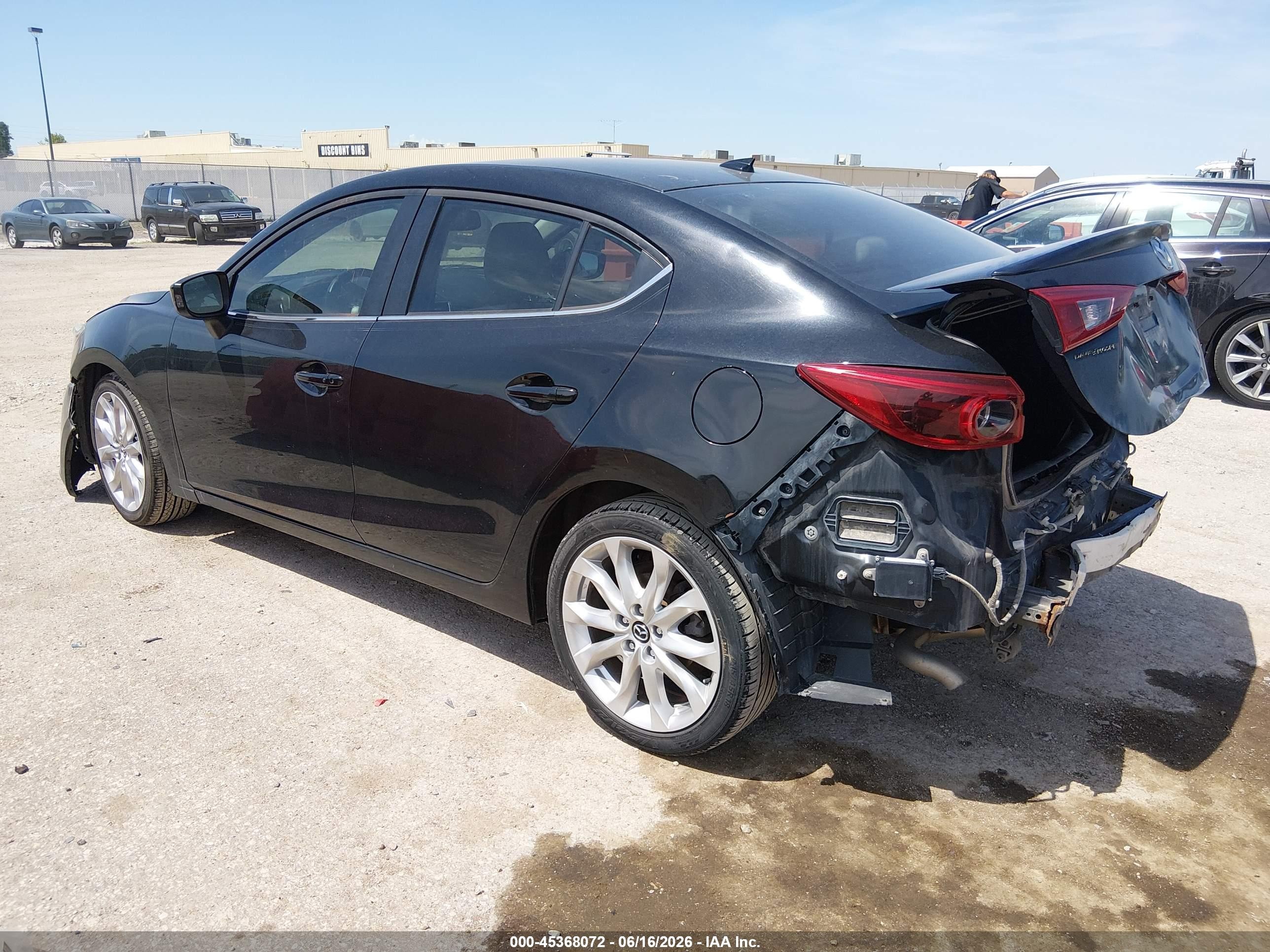 2015 Mazda Mazda3 S Grand Touring Black vin: JM1BM1W38F1234569
