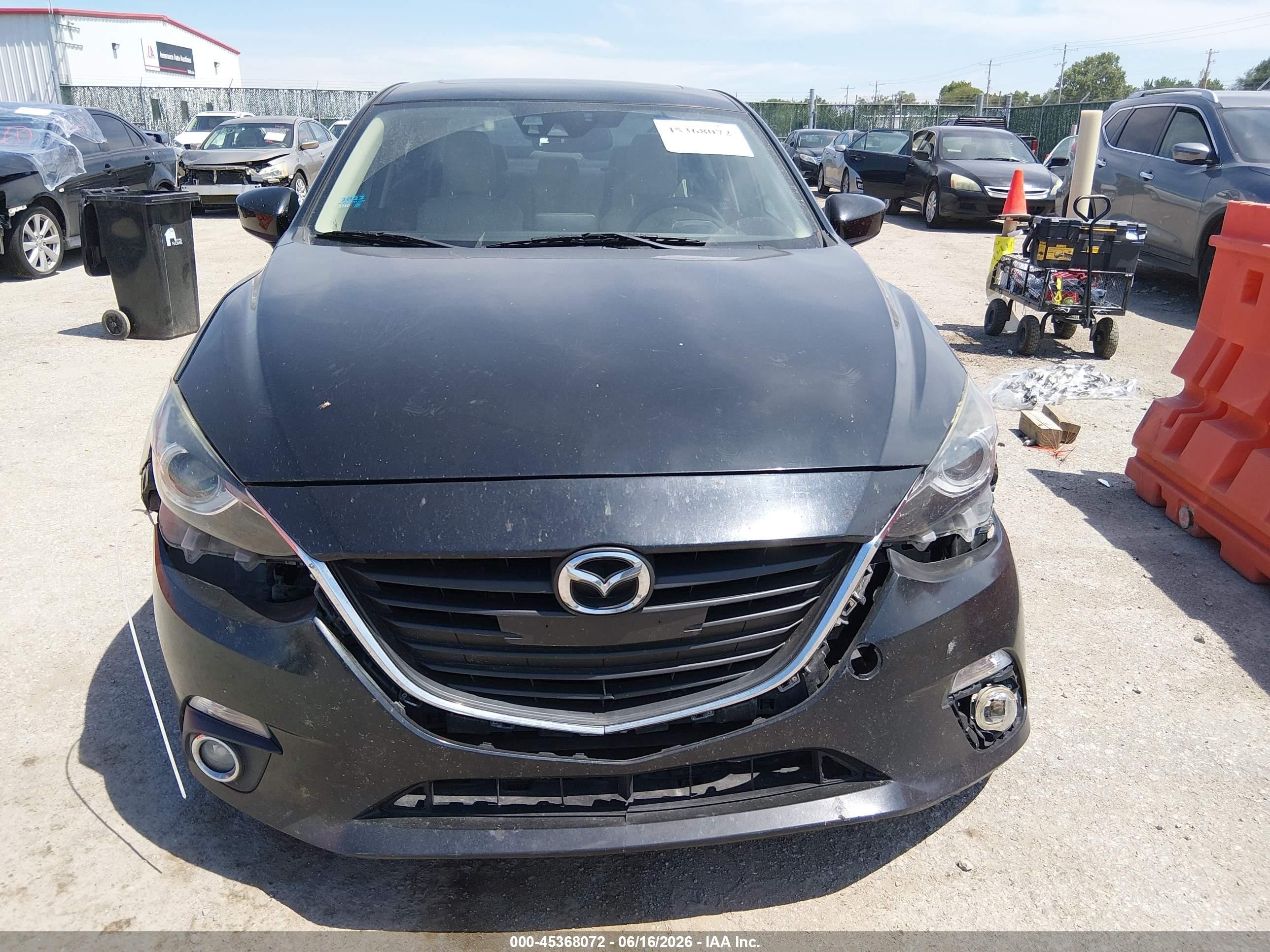 2015 Mazda Mazda3 S Grand Touring Black vin: JM1BM1W38F1234569