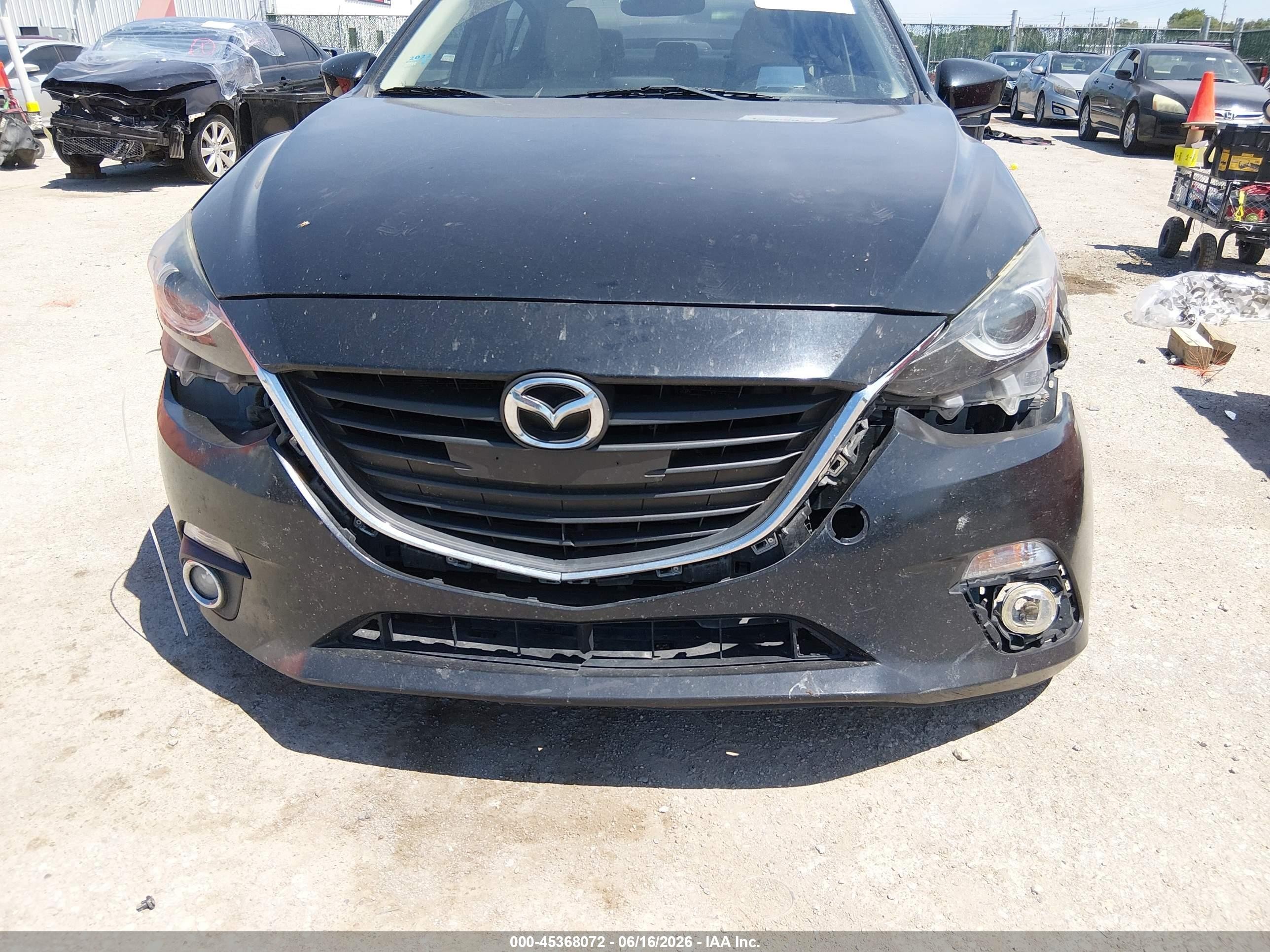 2015 Mazda Mazda3 S Grand Touring Black vin: JM1BM1W38F1234569