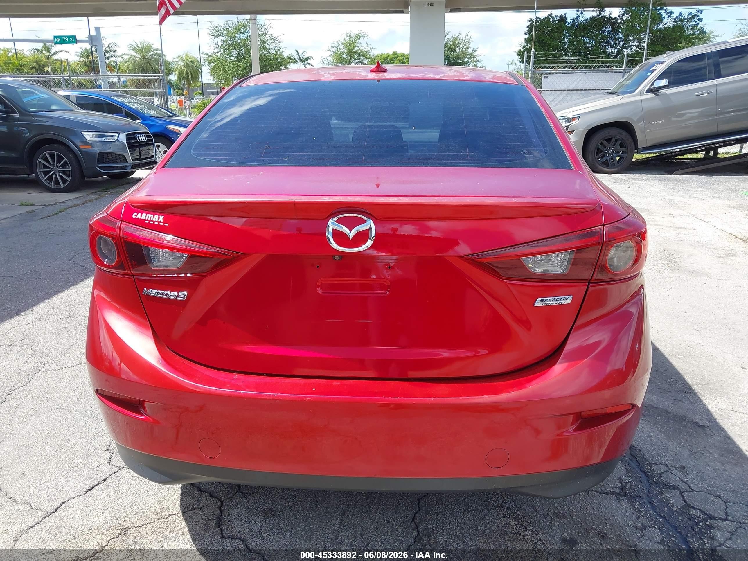 2015 Mazda Mazda3 S Grand Touring Красный vin: JM1BM1W38F1268088