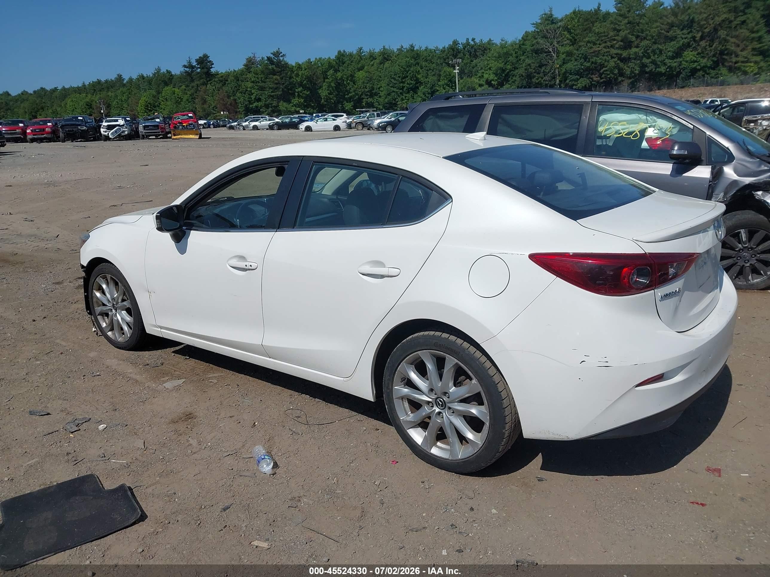 2014 Mazda Mazda3 S Grand Touring White vin: JM1BM1W39E1144572