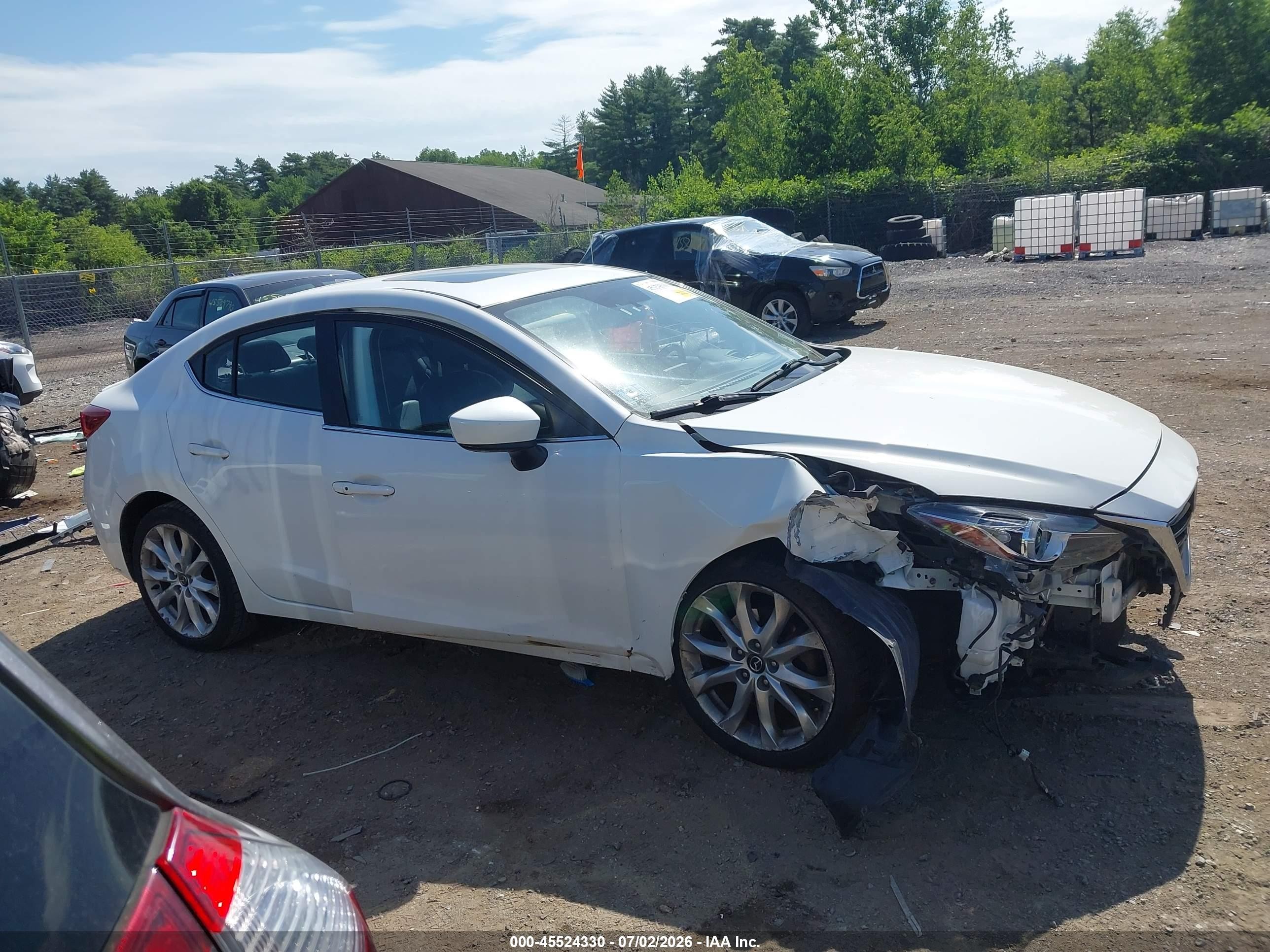 2014 Mazda Mazda3 S Grand Touring White vin: JM1BM1W39E1144572