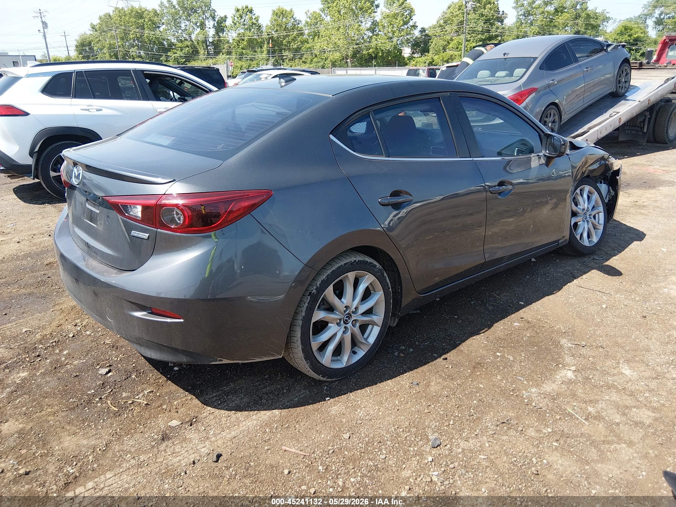 2014 Mazda Mazda3 S Grand Touring Серый vin: JM1BM1W39E1178320