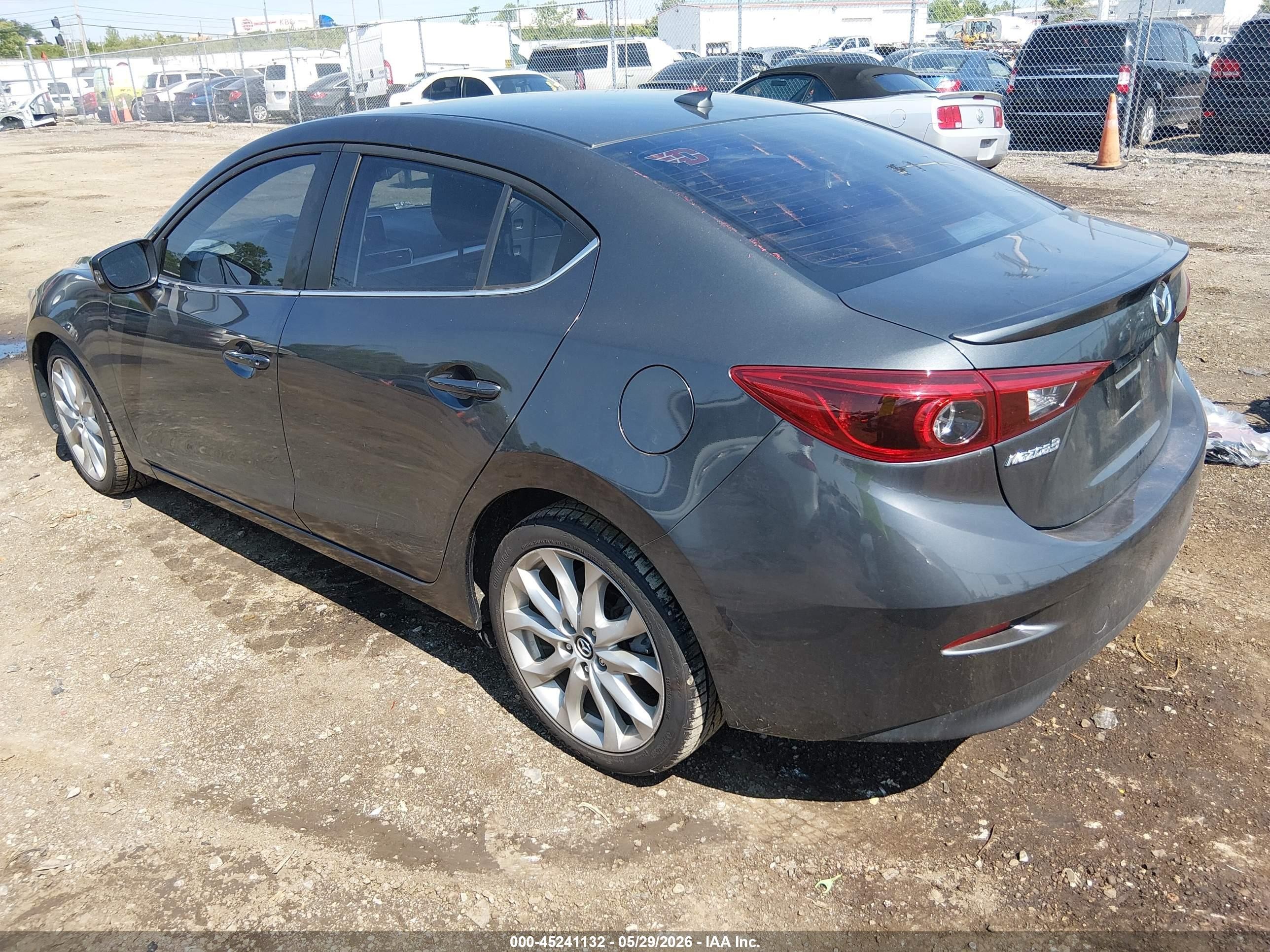 2014 Mazda Mazda3 S Grand Touring Серый vin: JM1BM1W39E1178320