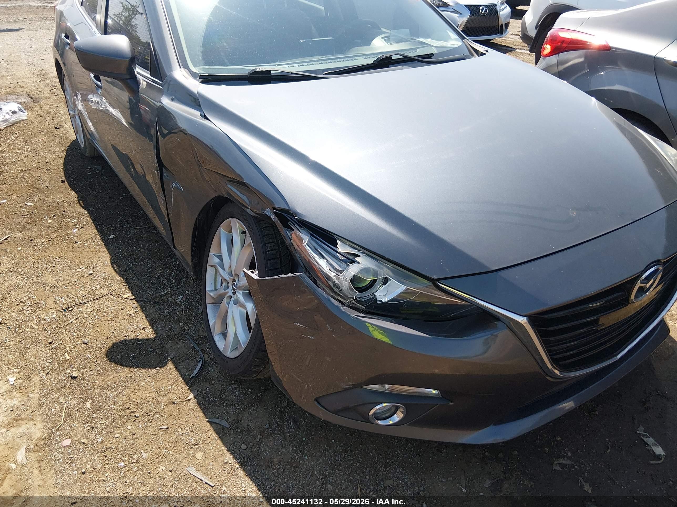 2014 Mazda Mazda3 S Grand Touring Серый vin: JM1BM1W39E1178320