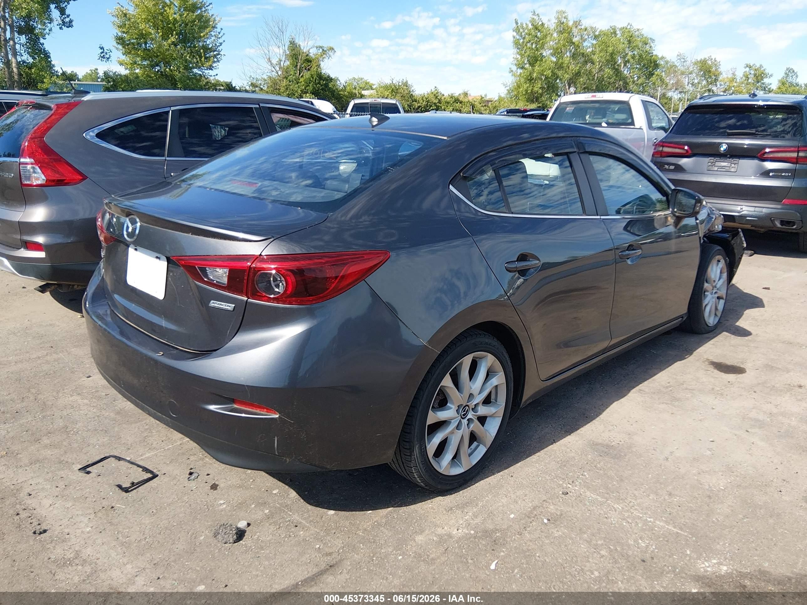 2014 Mazda Mazda3 S Grand Touring Gray vin: JM1BM1W3XE1127411