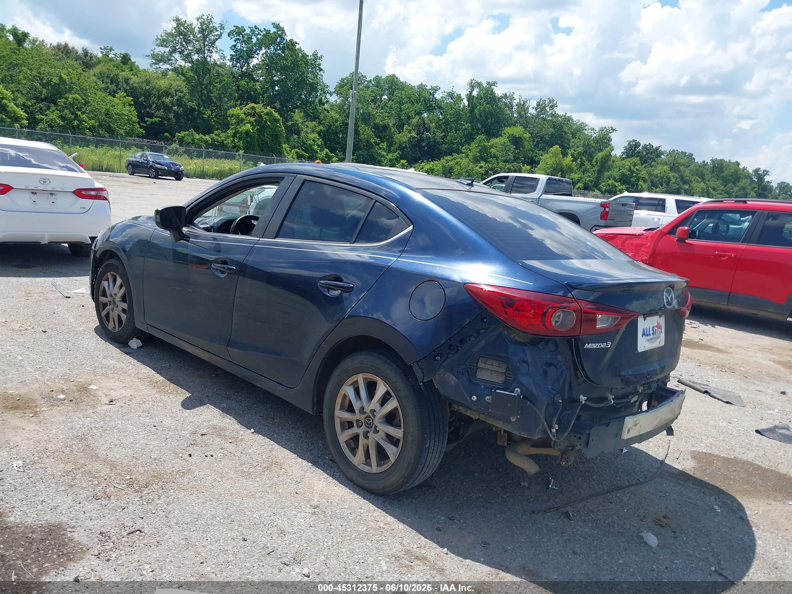 2014 Mazda Mazda3 I Grand Touring Синий vin: JM1BM1W70E1160517