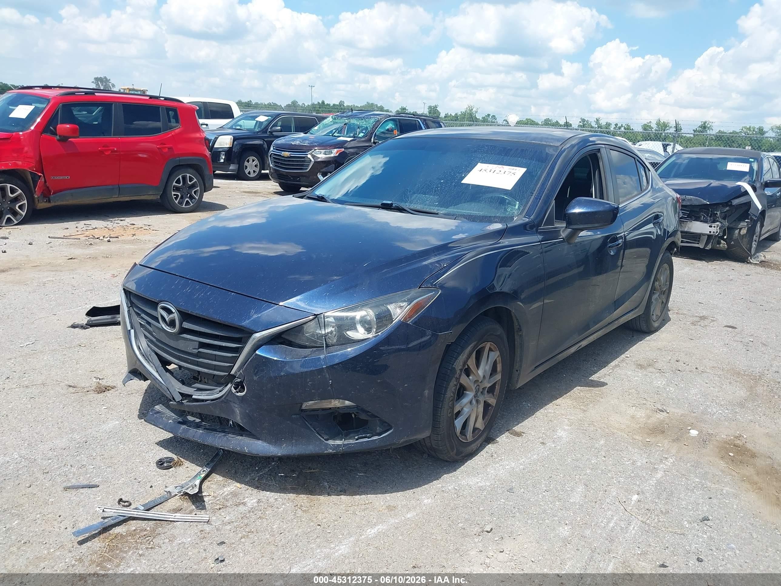 2014 Mazda Mazda3 I Grand Touring Синий vin: JM1BM1W70E1160517