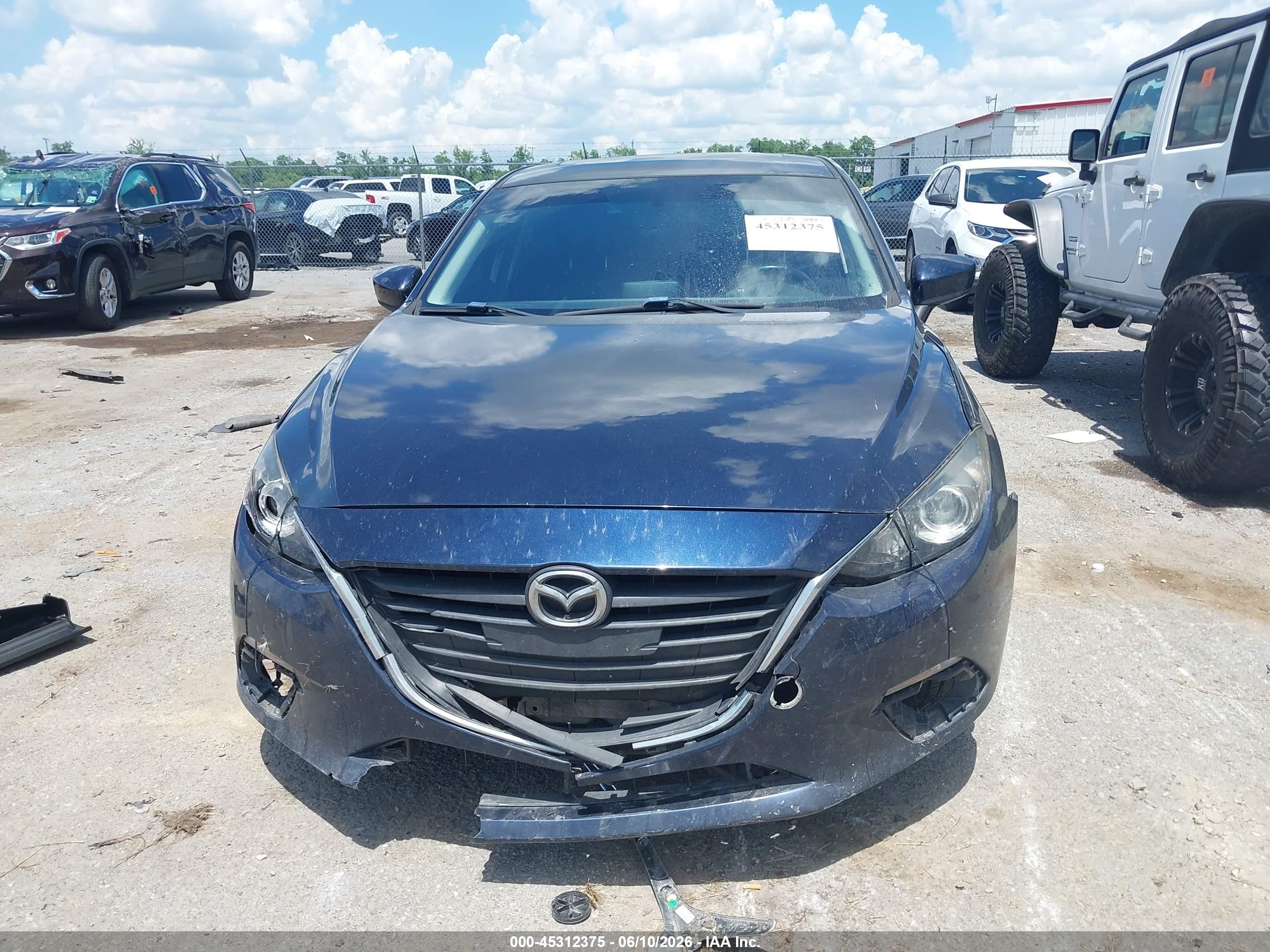 2014 Mazda Mazda3 I Grand Touring Синий vin: JM1BM1W70E1160517