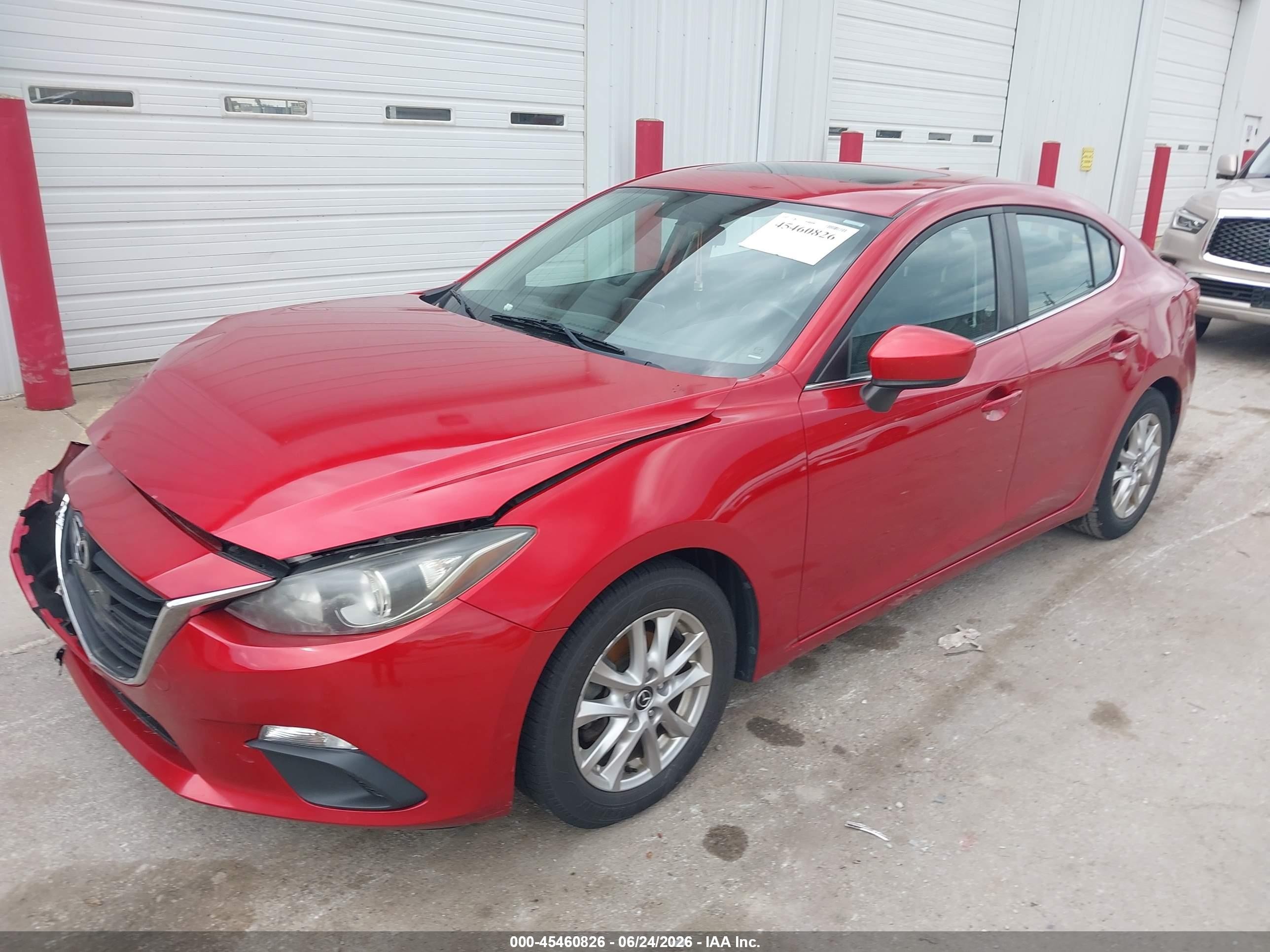 2014 Mazda Mazda3 I Grand Touring Красный vin: JM1BM1W70E1216262