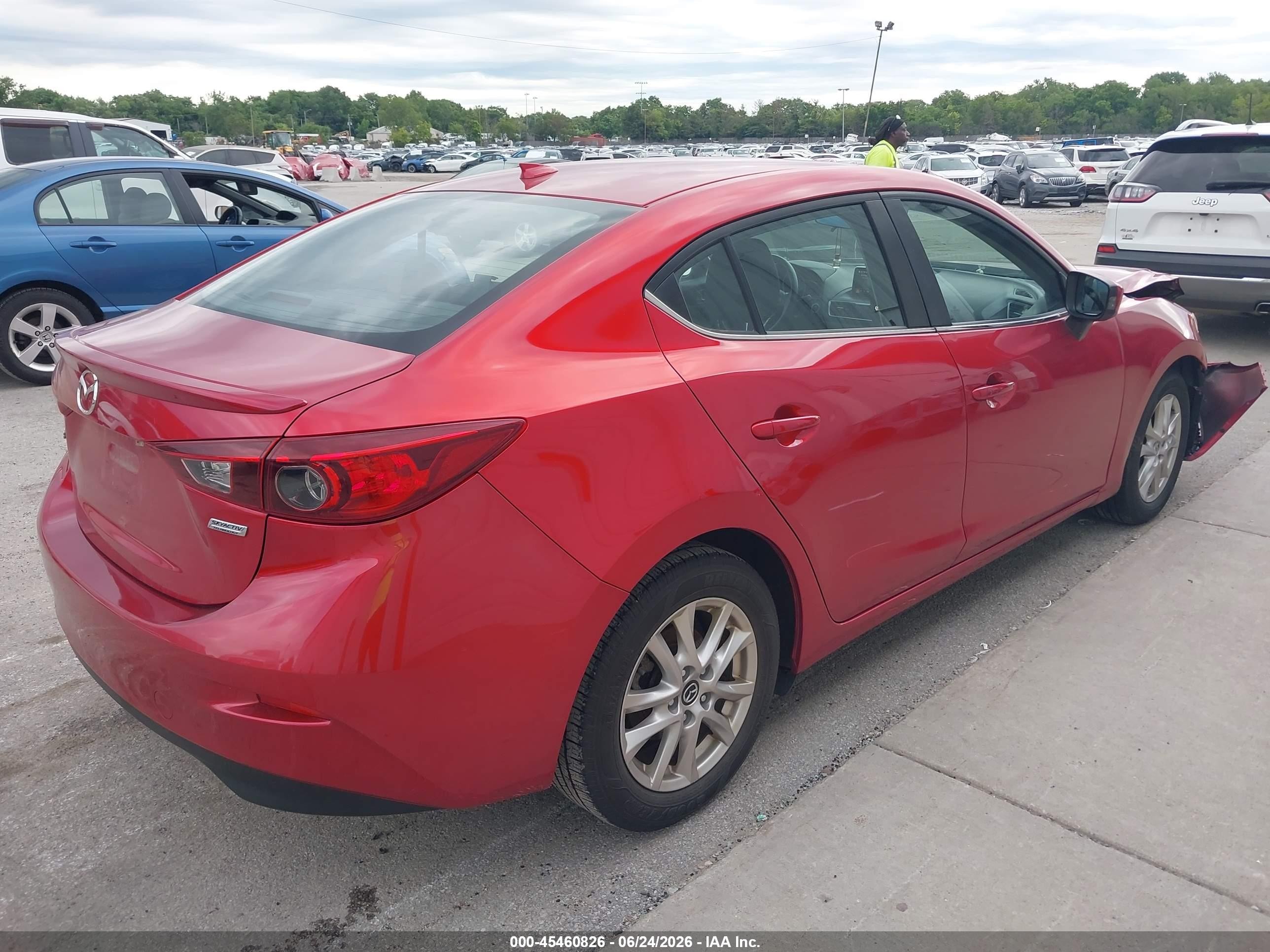 2014 Mazda Mazda3 I Grand Touring Красный vin: JM1BM1W70E1216262