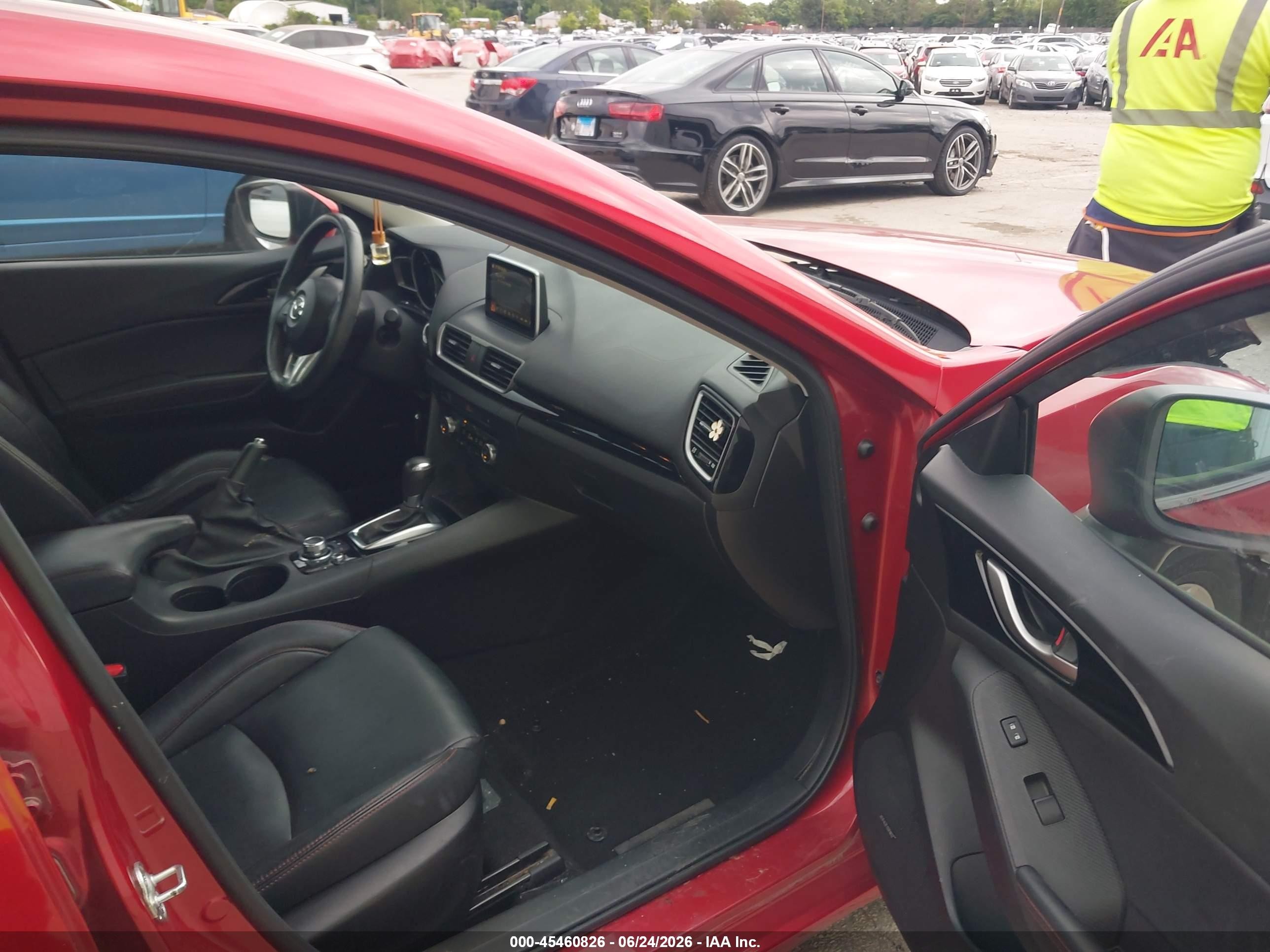 2014 Mazda Mazda3 I Grand Touring Красный vin: JM1BM1W70E1216262