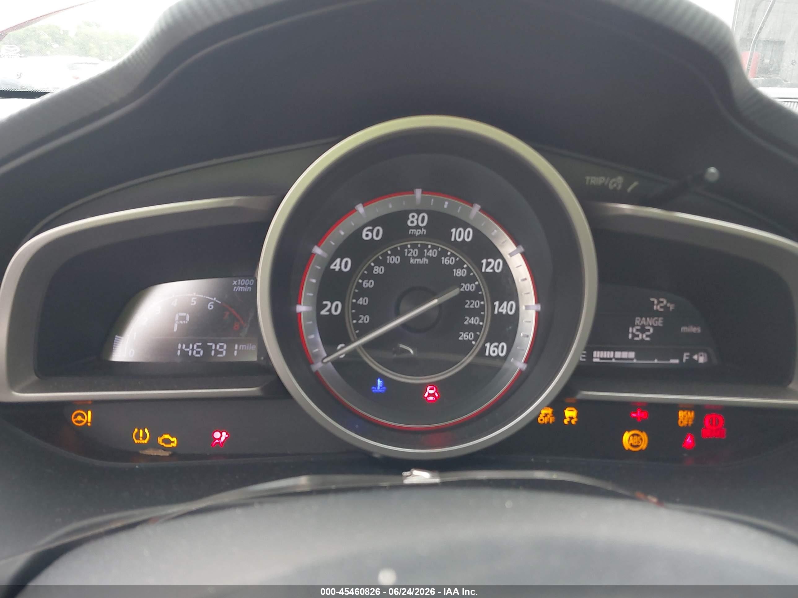 2014 Mazda Mazda3 I Grand Touring Красный vin: JM1BM1W70E1216262