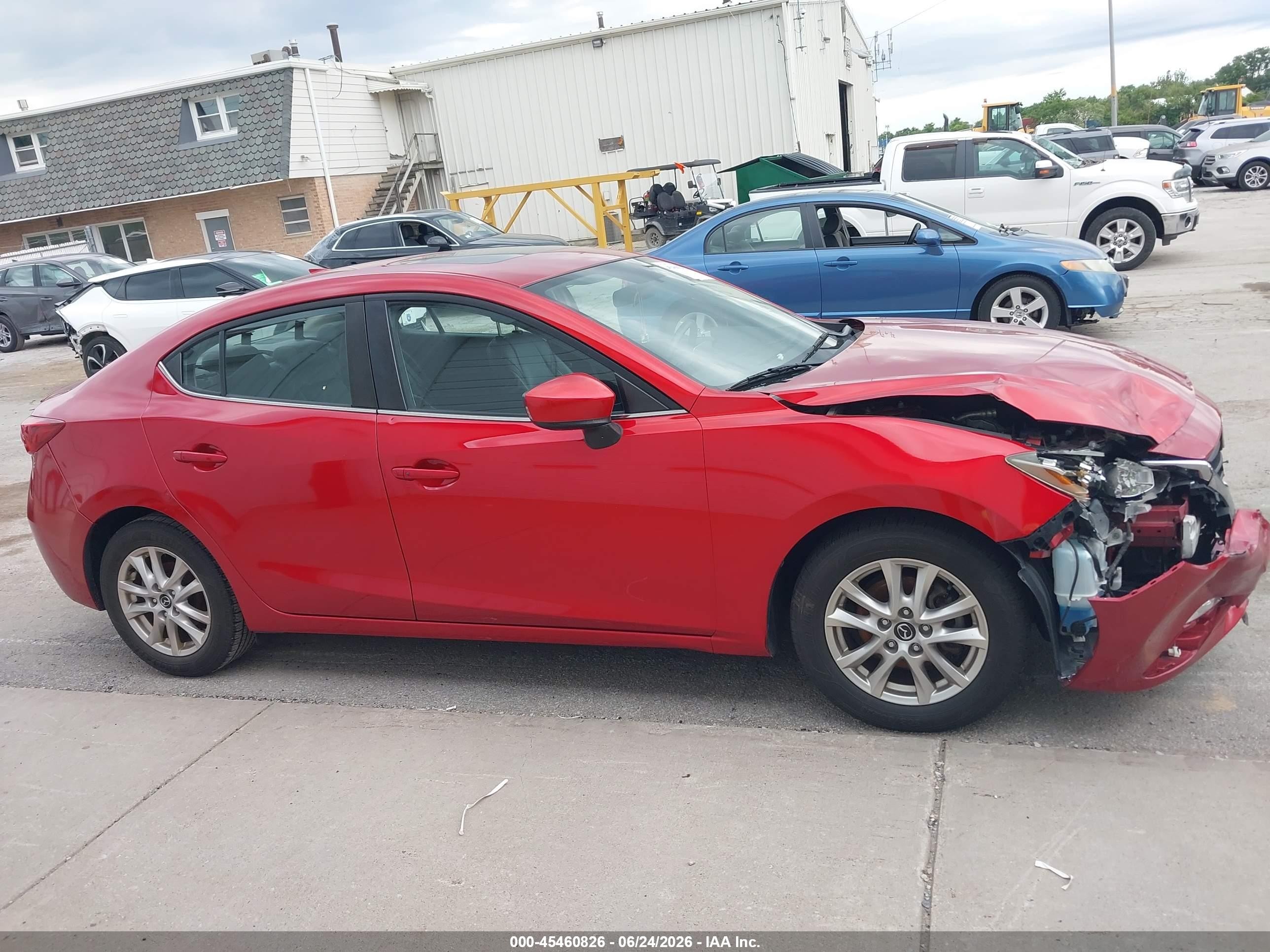 2014 Mazda Mazda3 I Grand Touring Красный vin: JM1BM1W70E1216262
