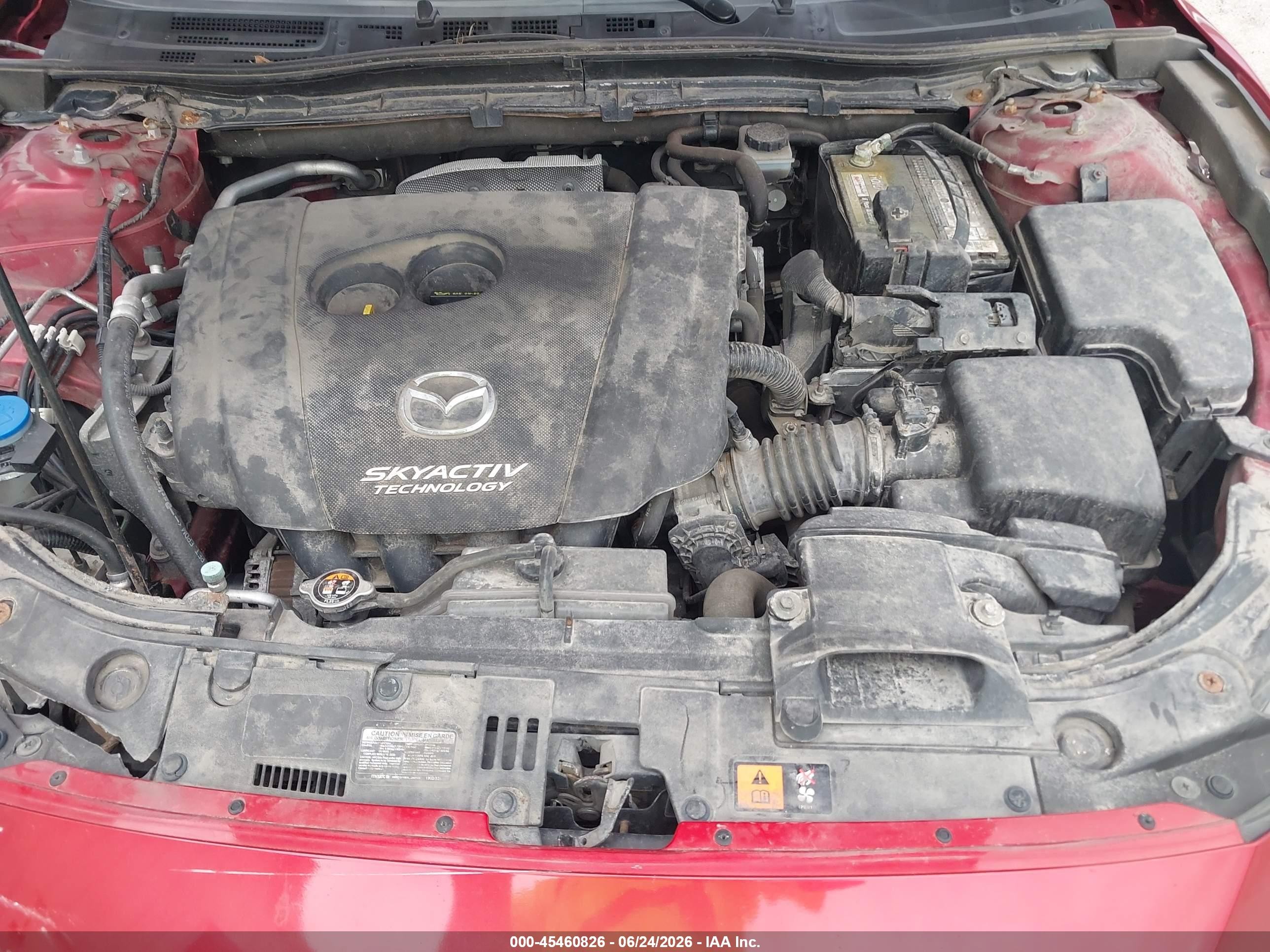 2014 Mazda Mazda3 I Grand Touring Красный vin: JM1BM1W70E1216262