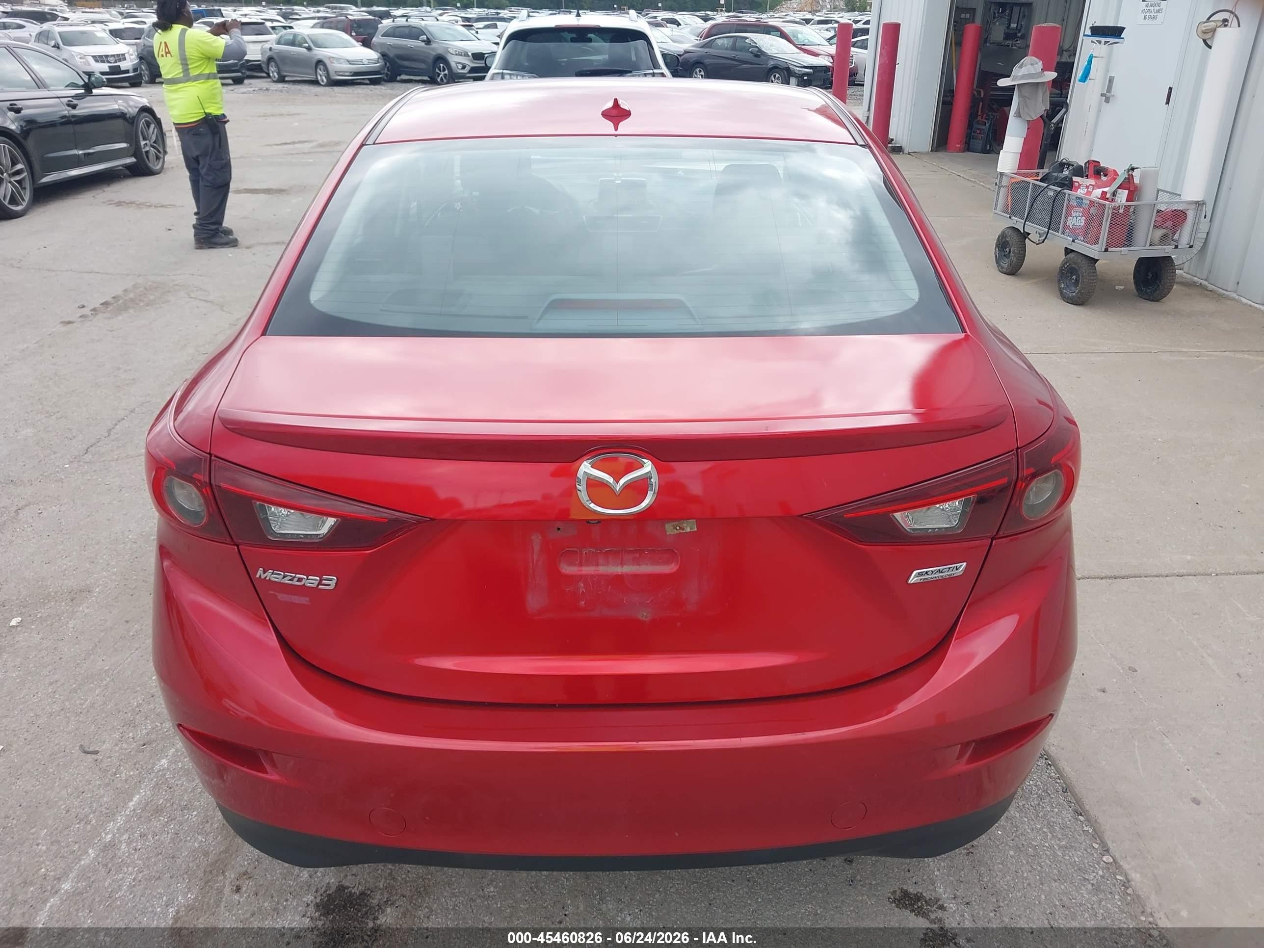 2014 Mazda Mazda3 I Grand Touring Красный vin: JM1BM1W70E1216262