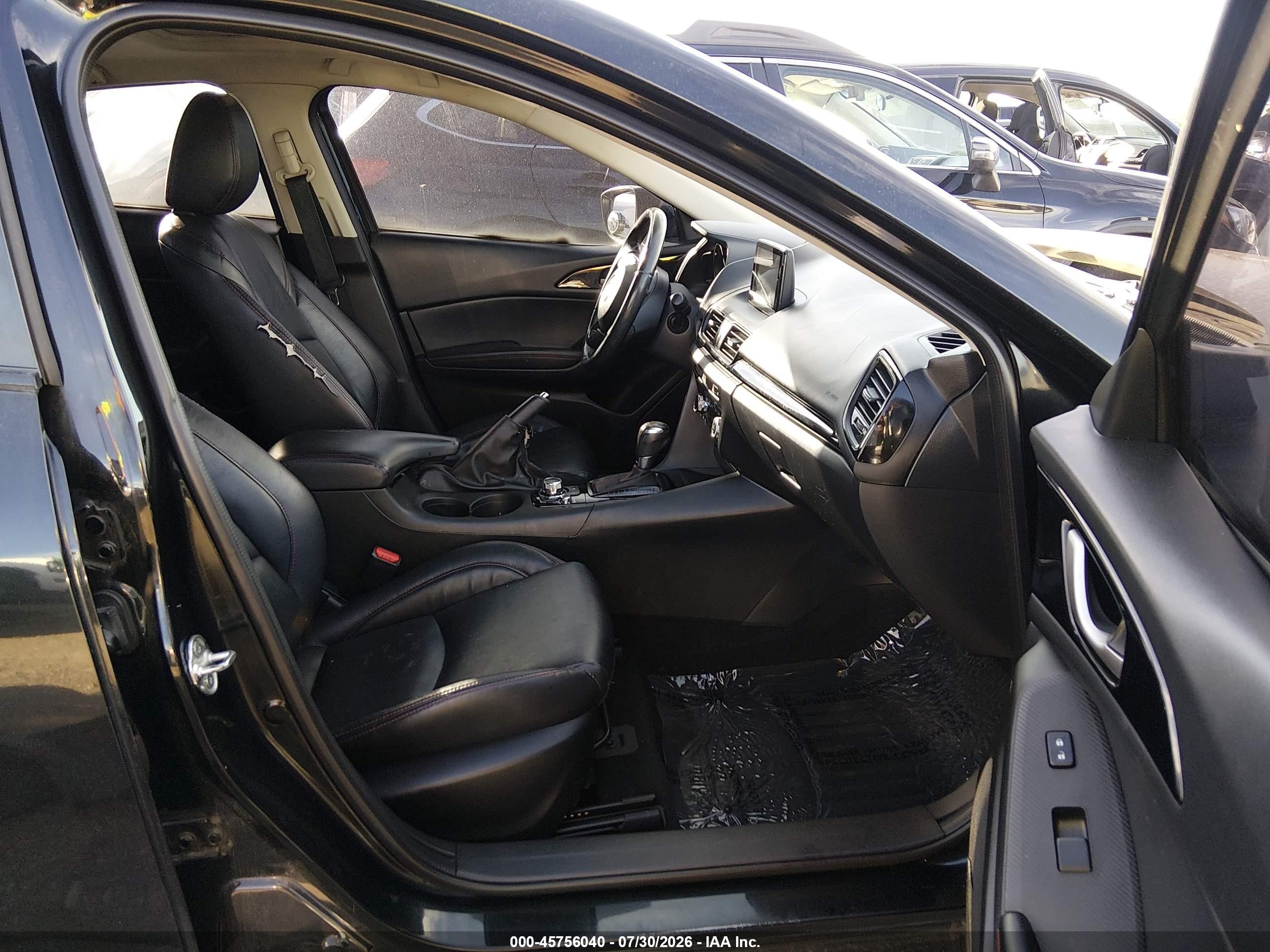 2014 Mazda Mazda3 I Grand Touring Черный vin: JM1BM1W71E1120186