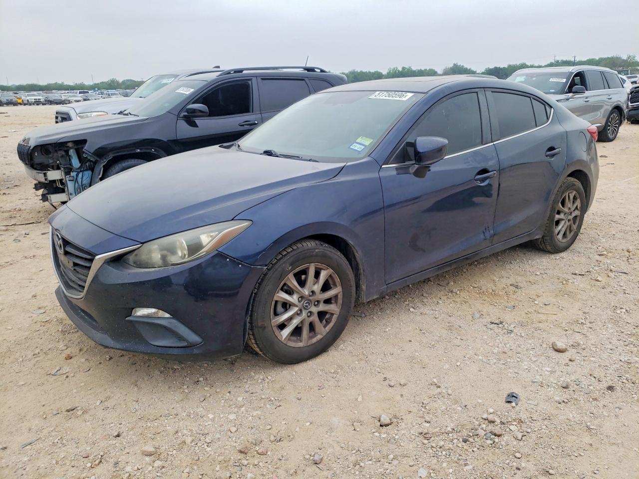 2014 Mazda 3 Grand Touring Blue vin: JM1BM1W71E1216982
