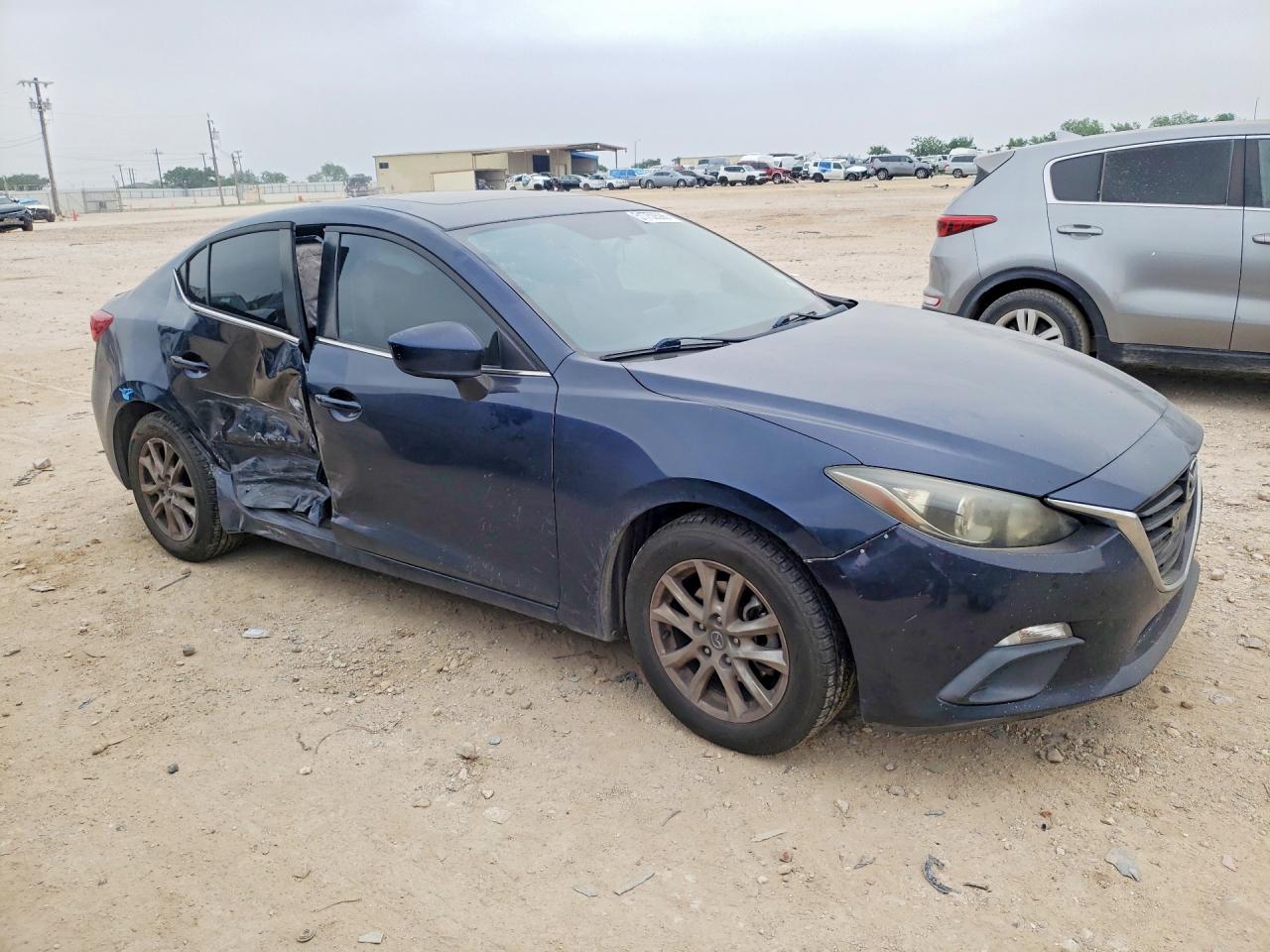 2014 Mazda 3 Grand Touring Blue vin: JM1BM1W71E1216982