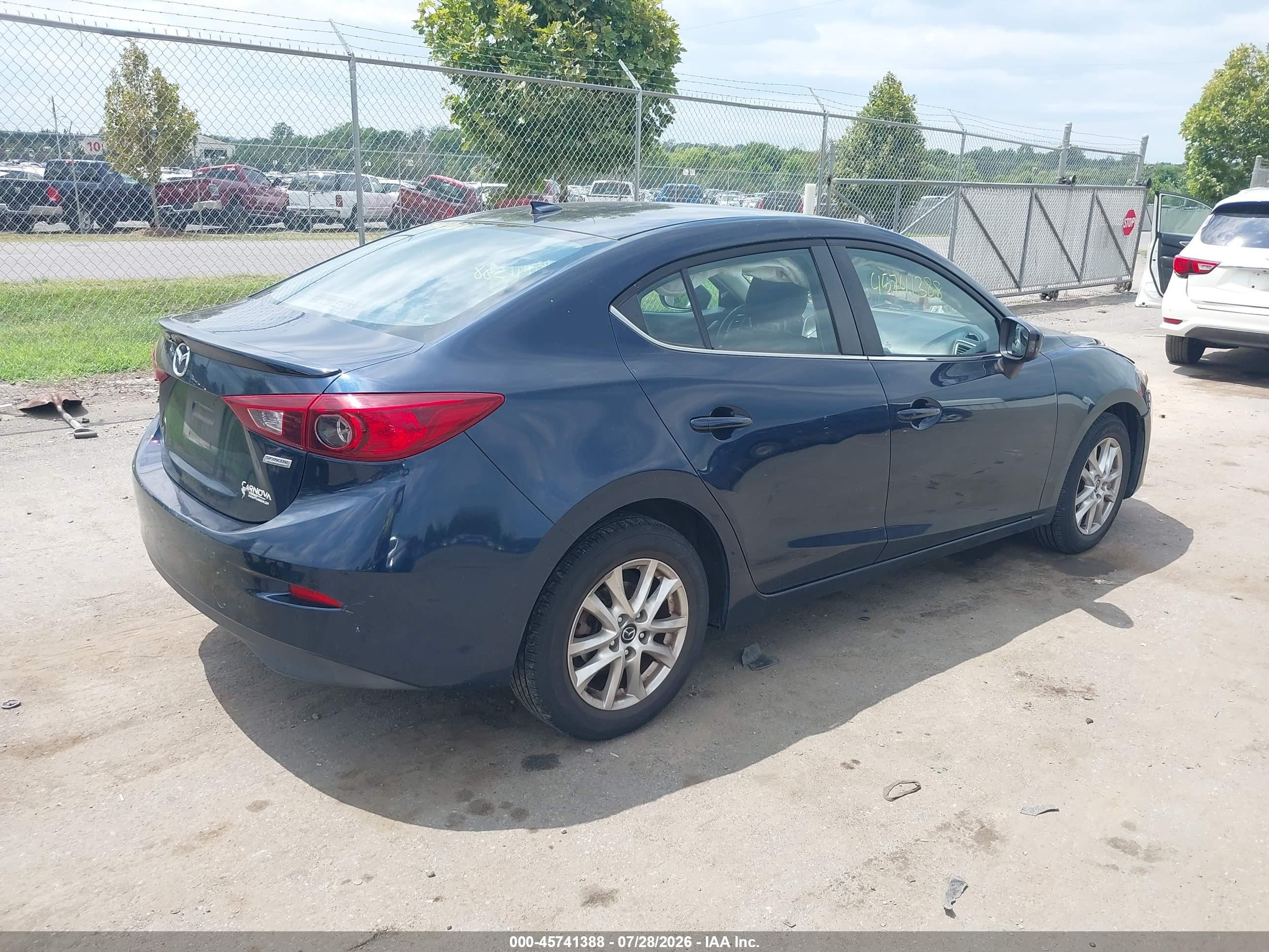 2014 Mazda Mazda3 I Grand Touring Blue vin: JM1BM1W72E1121931