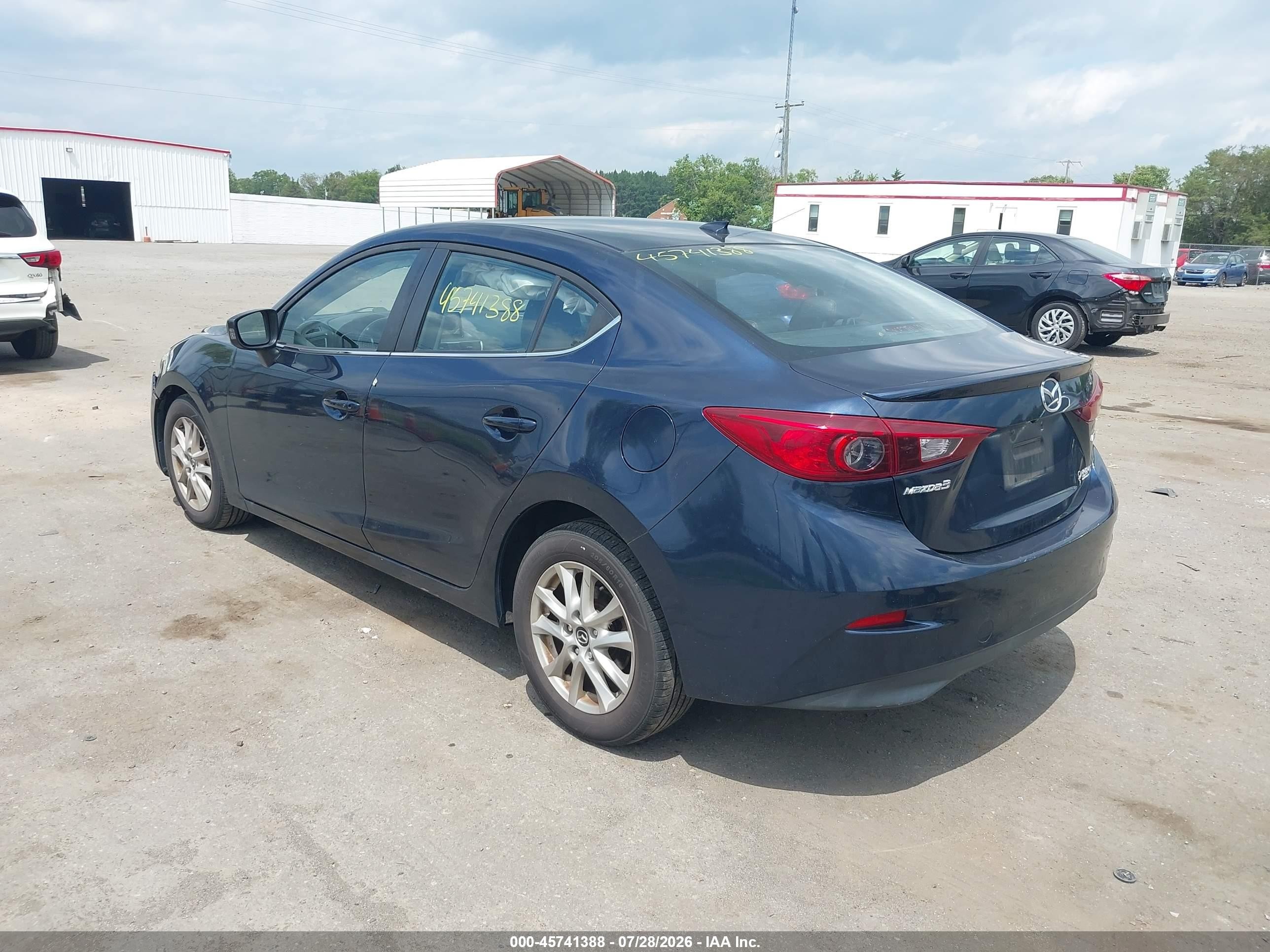 2014 Mazda Mazda3 I Grand Touring Blue vin: JM1BM1W72E1121931