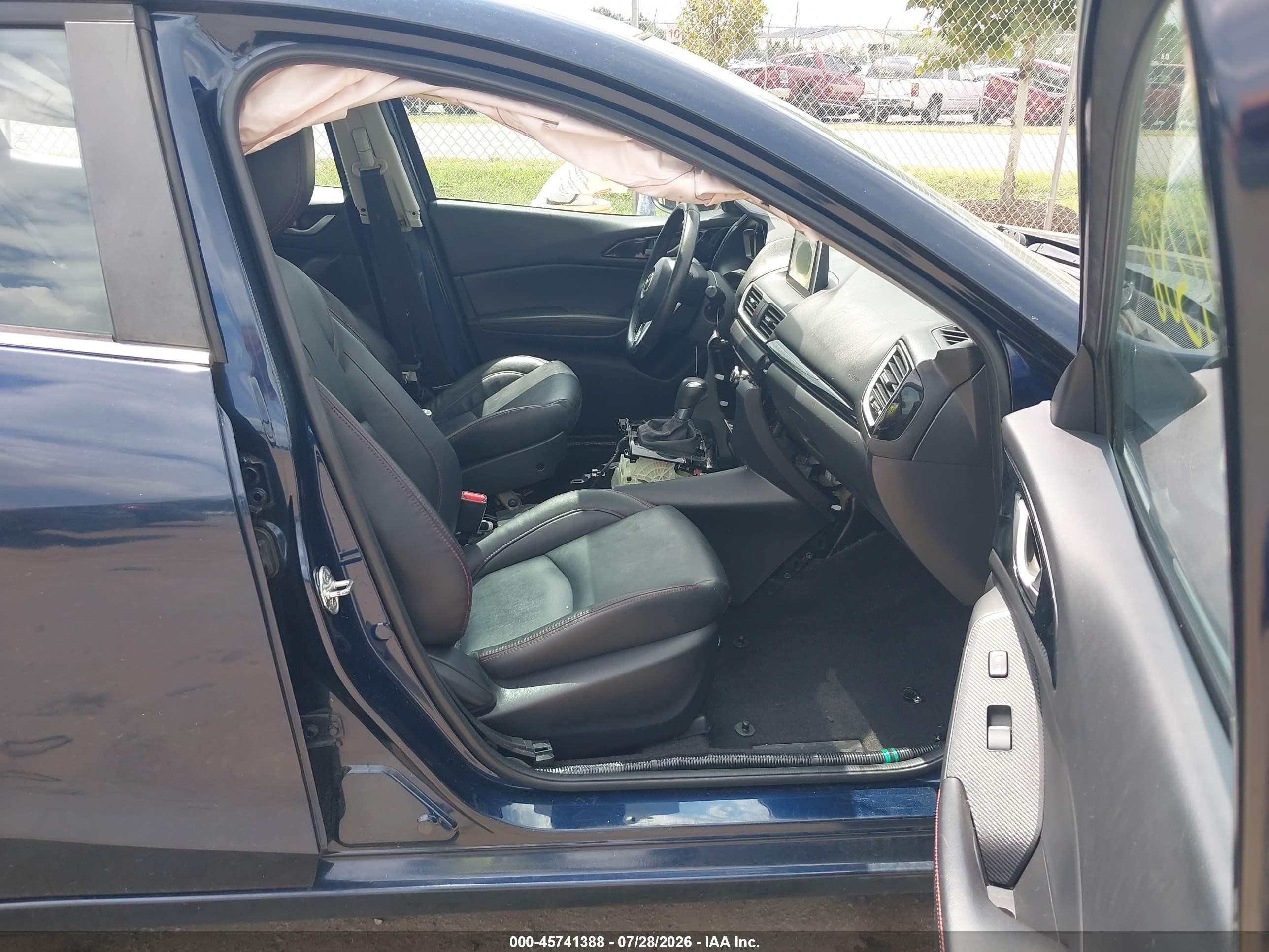 2014 Mazda Mazda3 I Grand Touring Blue vin: JM1BM1W72E1121931
