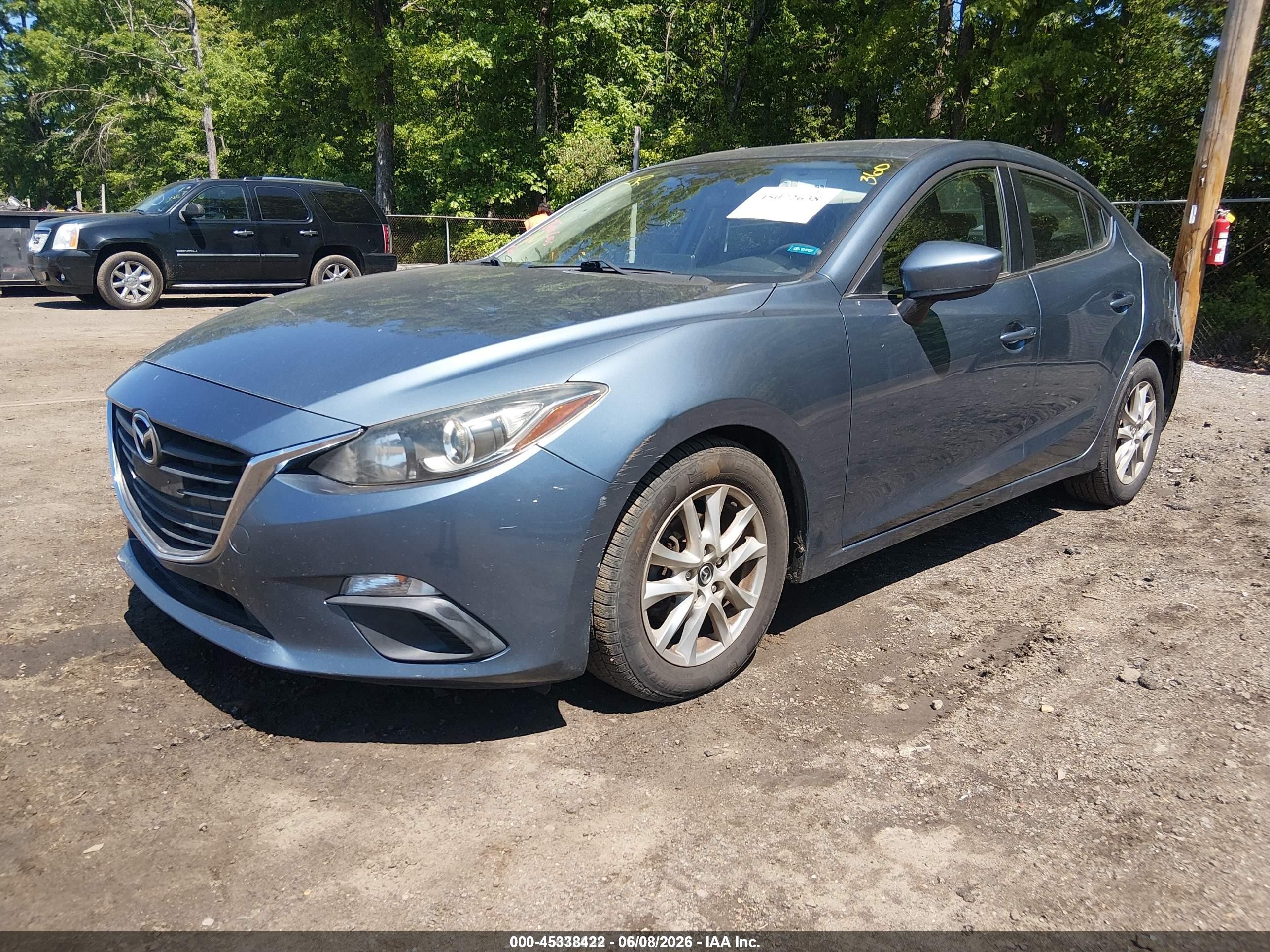 2014 Mazda Mazda3 I Grand Touring Light Blue vin: JM1BM1W72E1123422