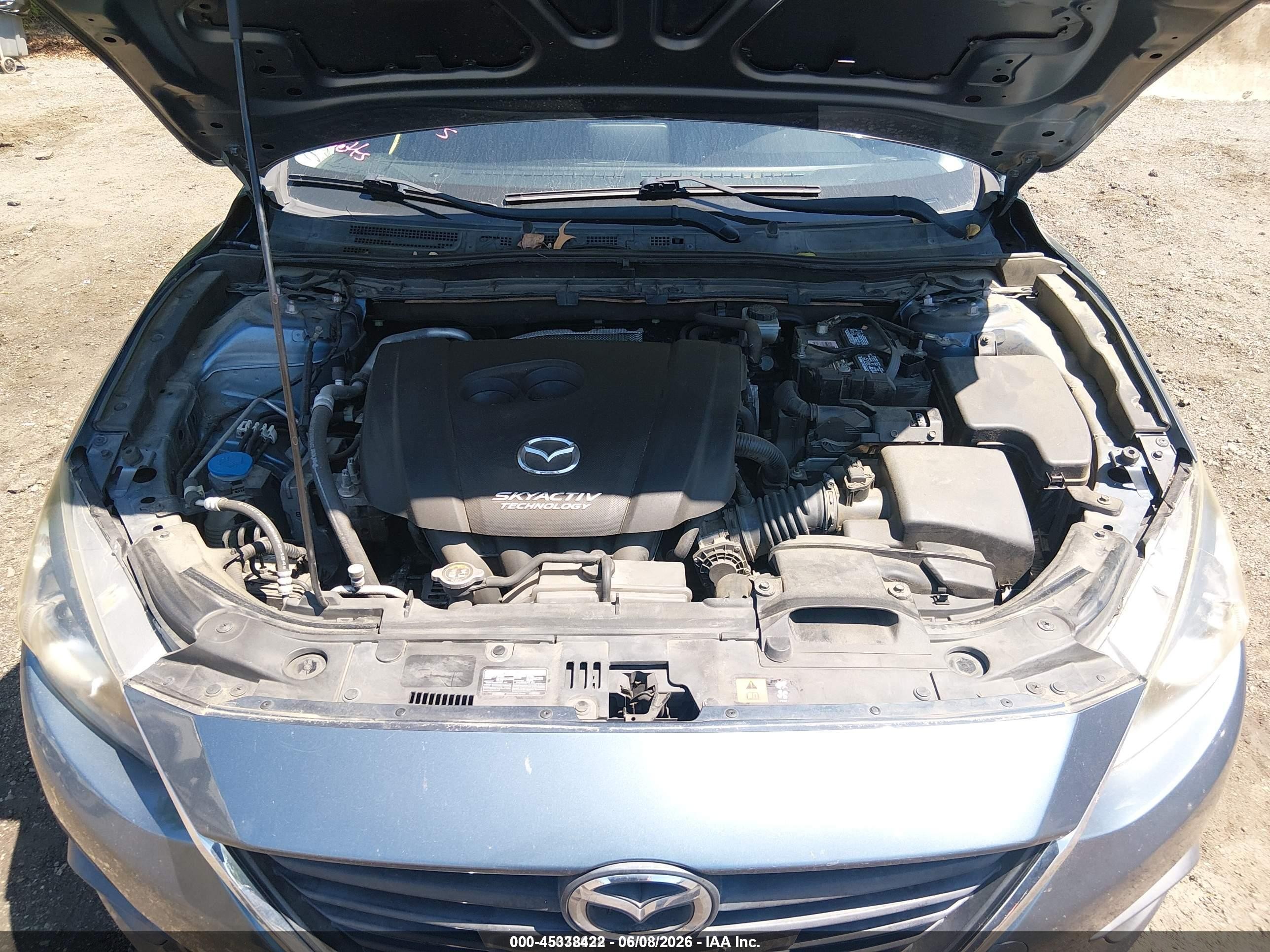 2014 Mazda Mazda3 I Grand Touring Light Blue vin: JM1BM1W72E1123422