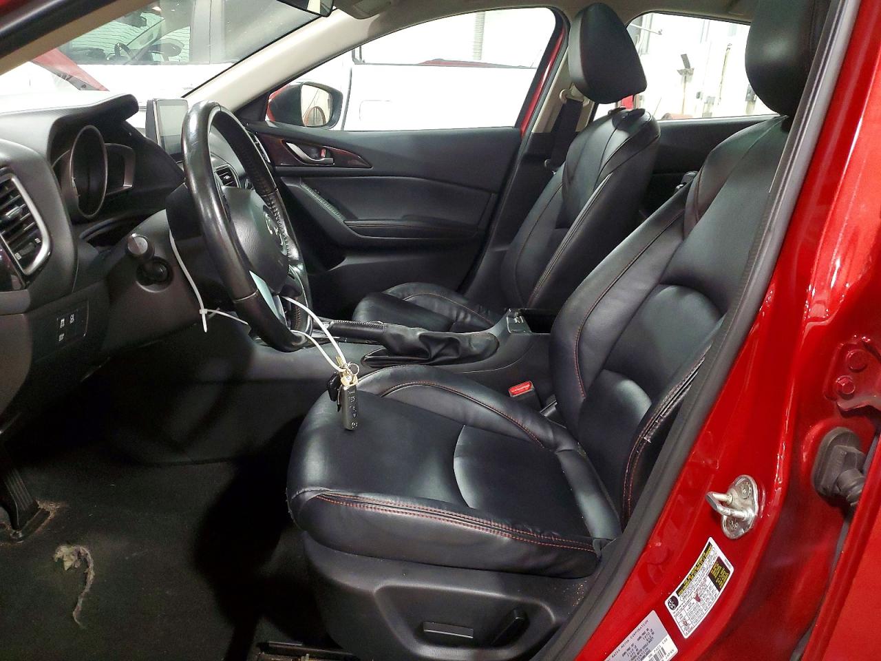 2014 Mazda 3 Grand Touring Red vin: JM1BM1W73E1216739