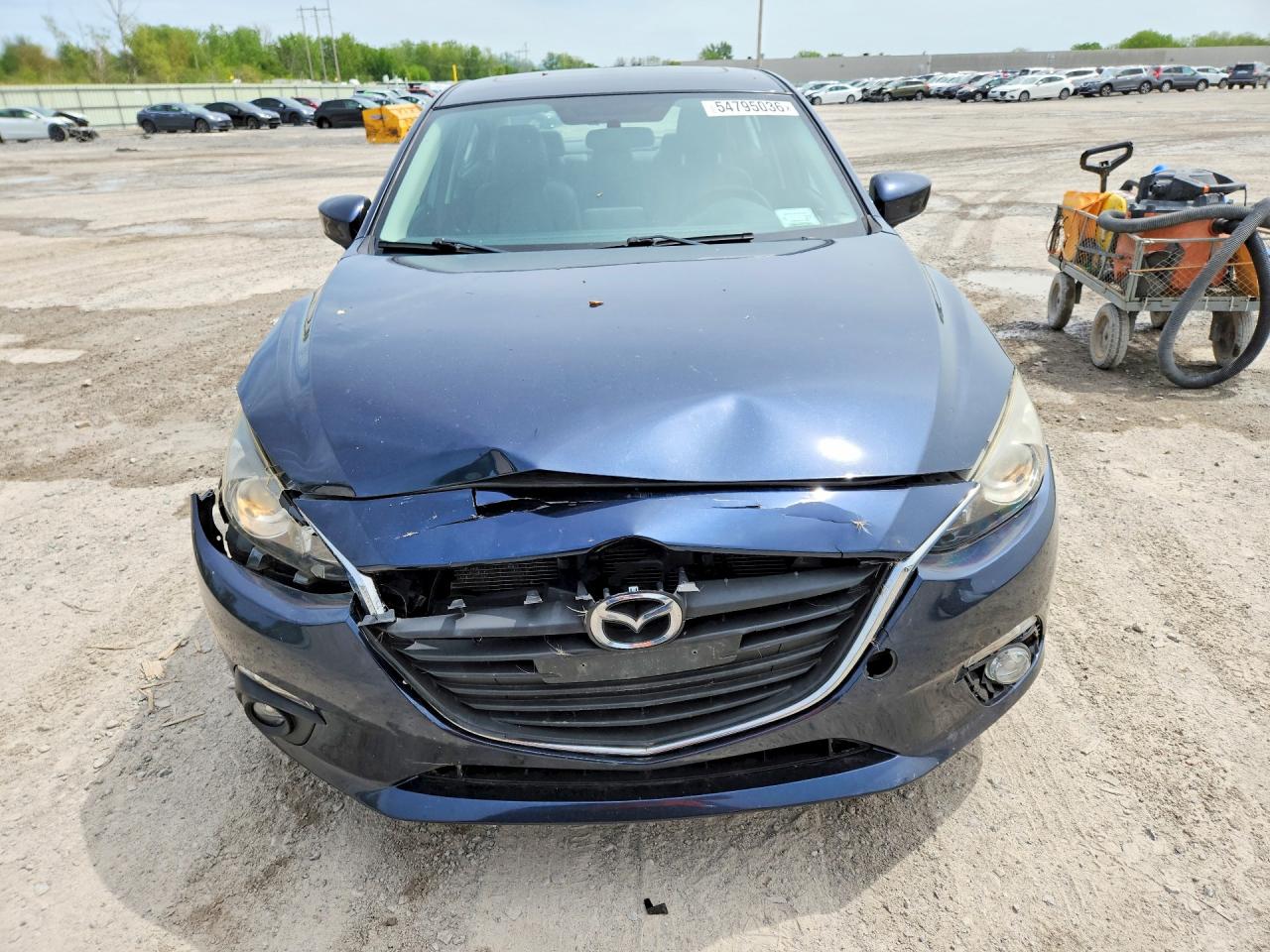 2015 Mazda 3 Grand Touring Синий vin: JM1BM1W73F1234823